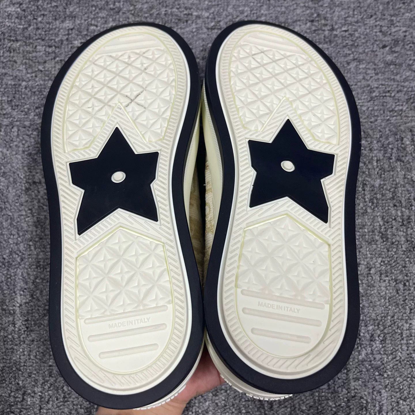 Dior Dior White-Gold Platform Canvas Sneakers Size US 6 / IT 36 - 4 Thumbnail