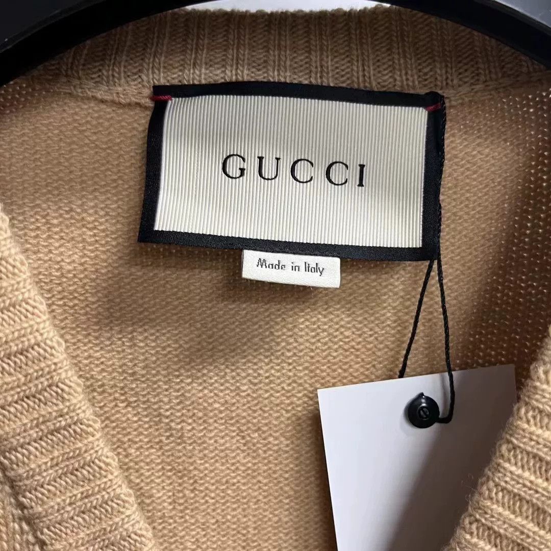 Gucci Gucci Brown Embroidered Bee Wool Vest Size US S / EU 44-46 / 1 - 3 Thumbnail