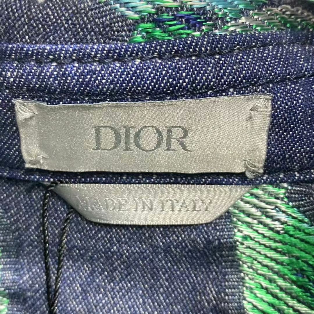 Dior Dior 23 Denim Tears Green Floral Logo Jacket Size US XXS / EU 40 - 3 Thumbnail