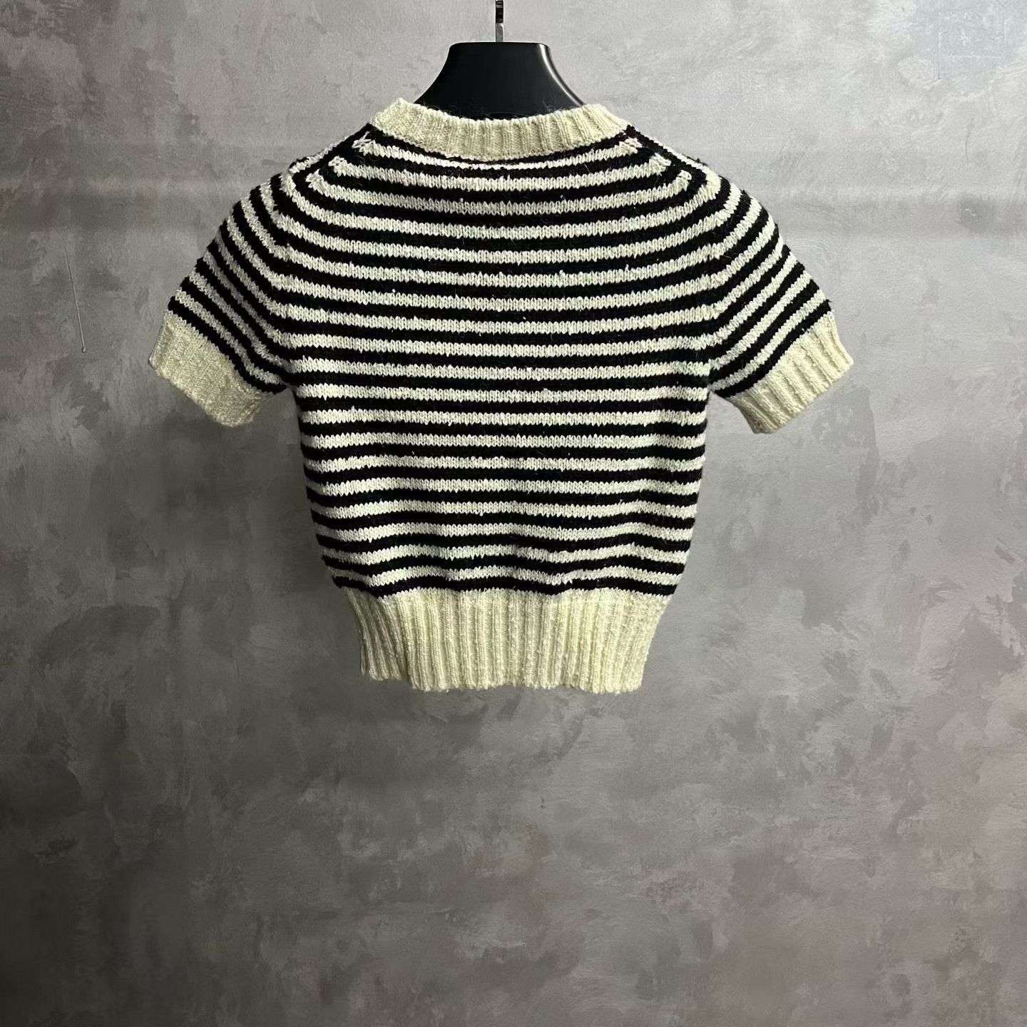 Dior Dior Logo Stripe Short-Sleeve Knit Size XXS / US 00 / IT 34 - 2 Thumbnail