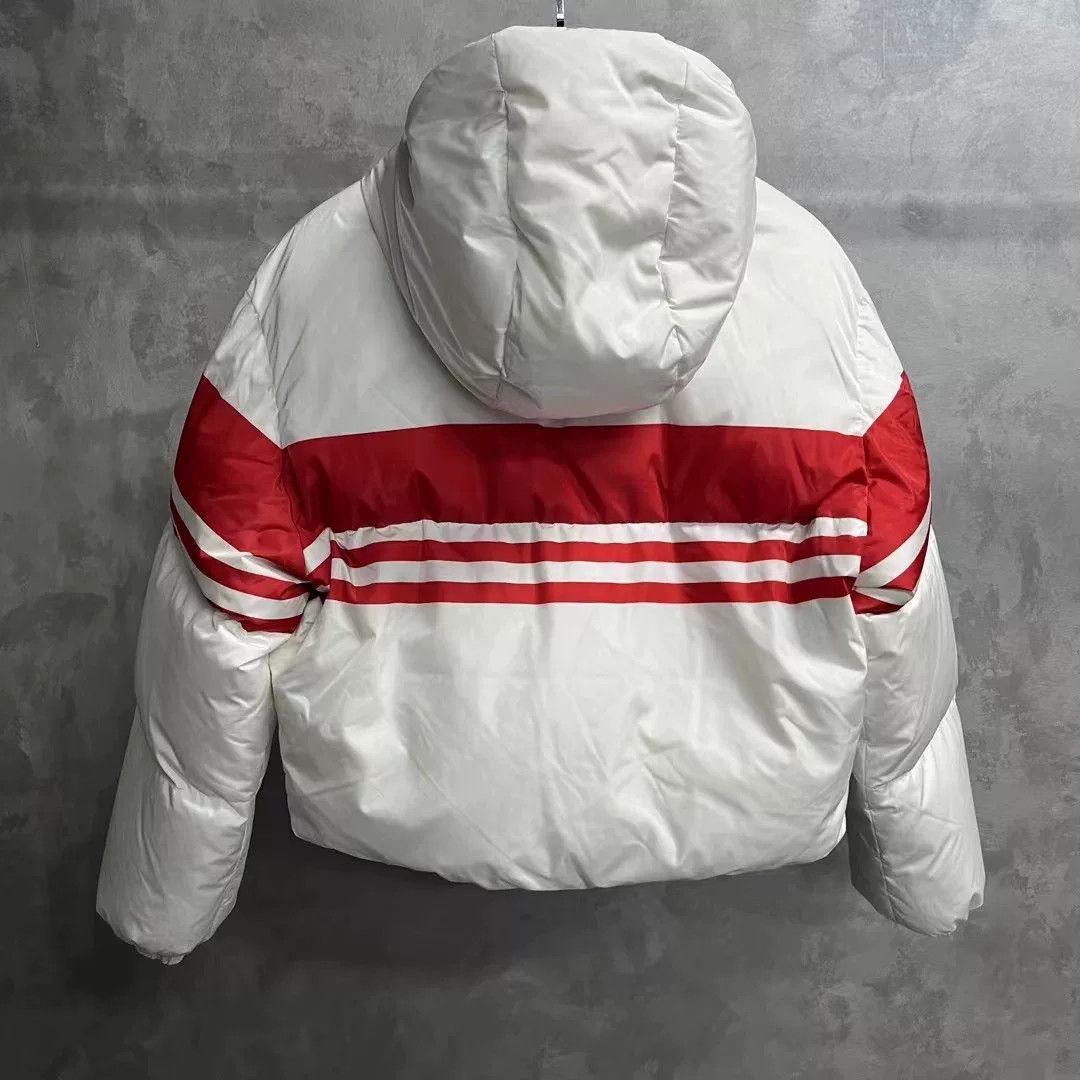 Prada Prada White Hooded Down Jacket Size US L / EU 52-54 / 3 - 2 Thumbnail