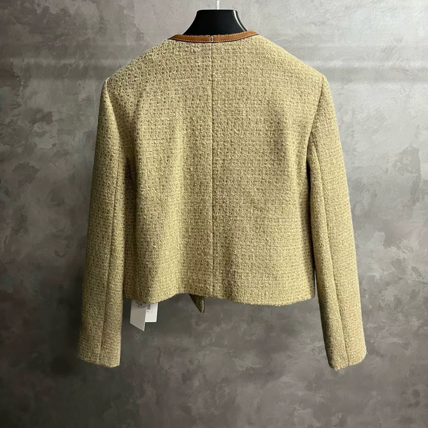 Celine Celine Beige Woven Bouclé Tweed Jacket Size XS / US 0-2 / IT 36-38 - 2 Thumbnail