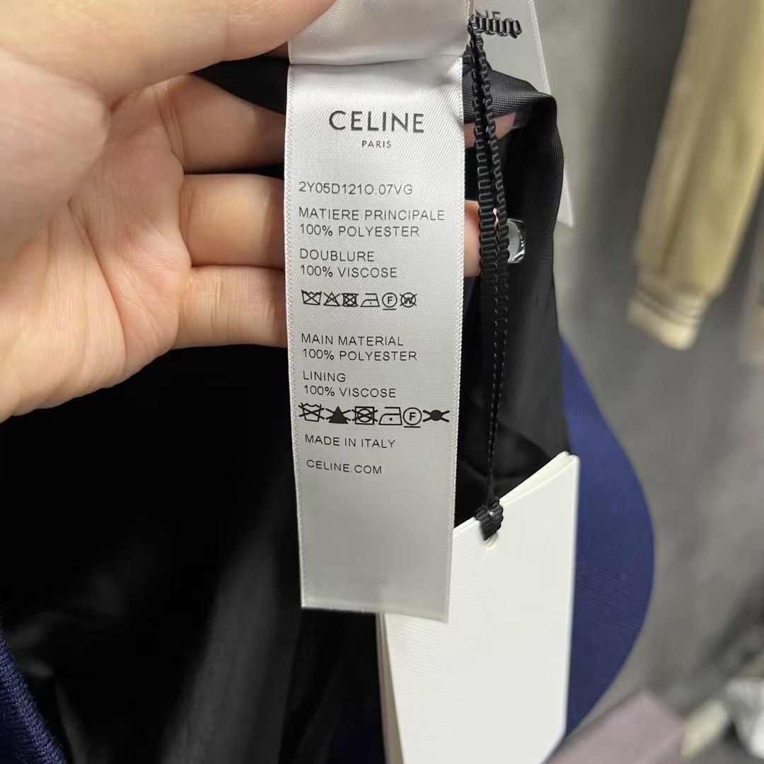 Celine Celine Blue Logo Embroidery Stripe Jacket Size US S / EU 44-46 / 1 - 5 Thumbnail