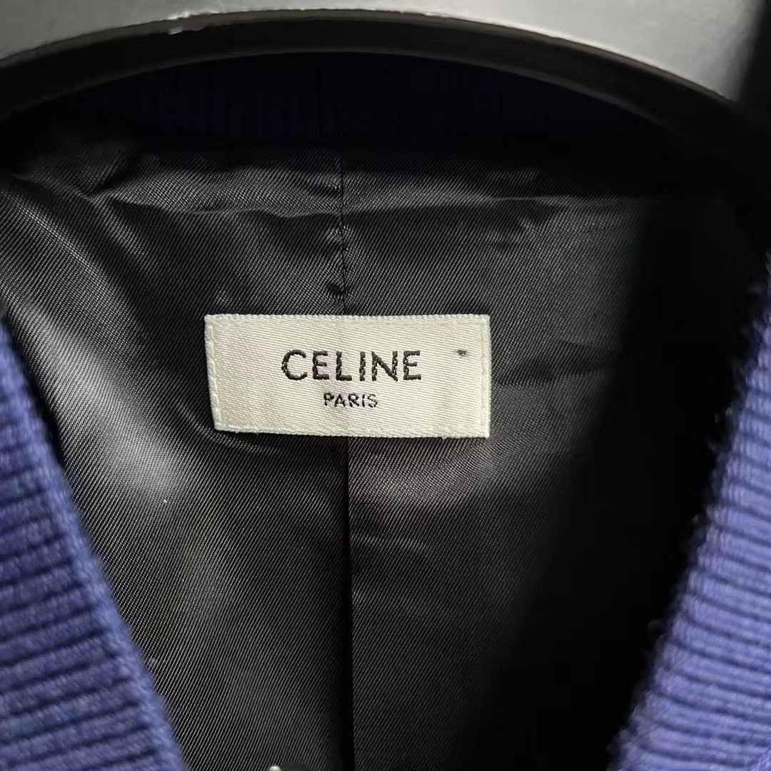 Celine Celine Blue Logo Embroidery Stripe Jacket Size US S / EU 44-46 / 1 - 3 Thumbnail