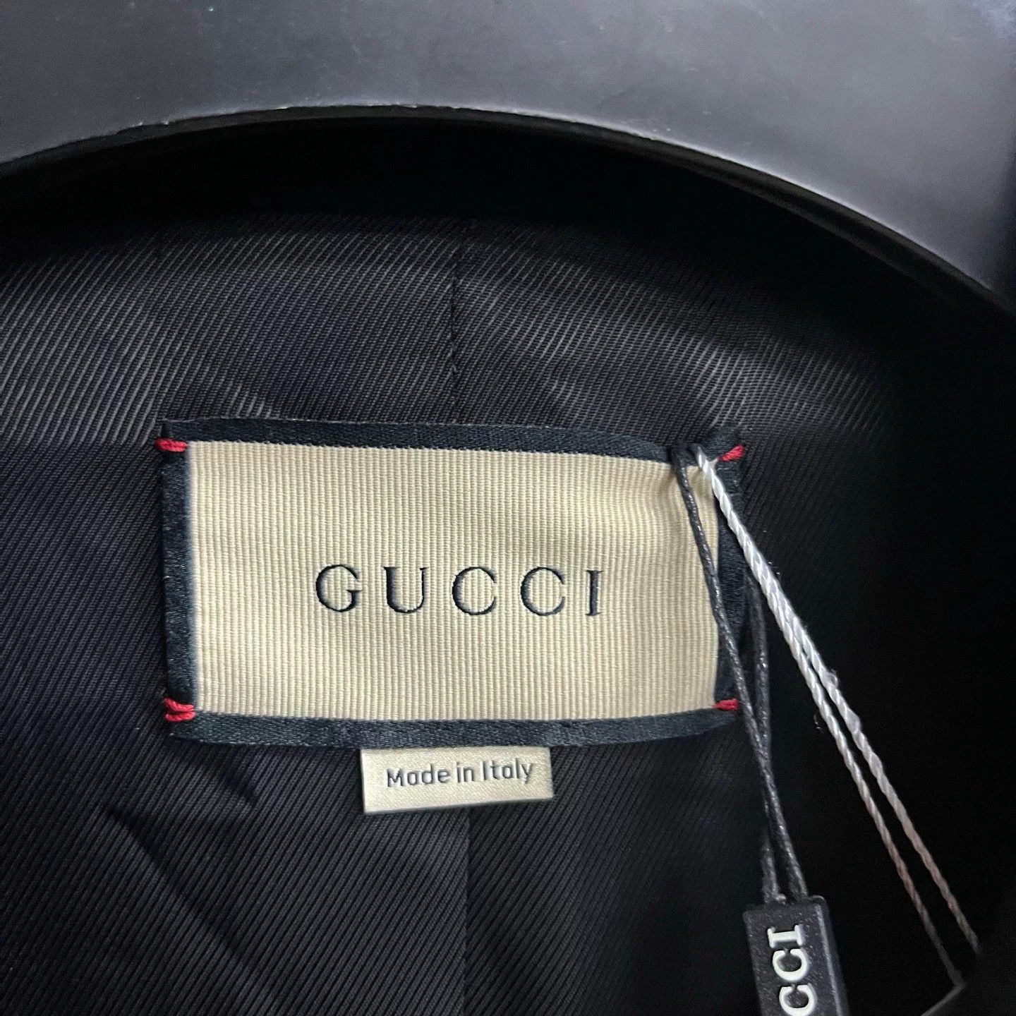 Gucci Gucci Black Logo Embroidery Wool Coat Size XS / US 0-2 / IT 36-38 - 5 Thumbnail