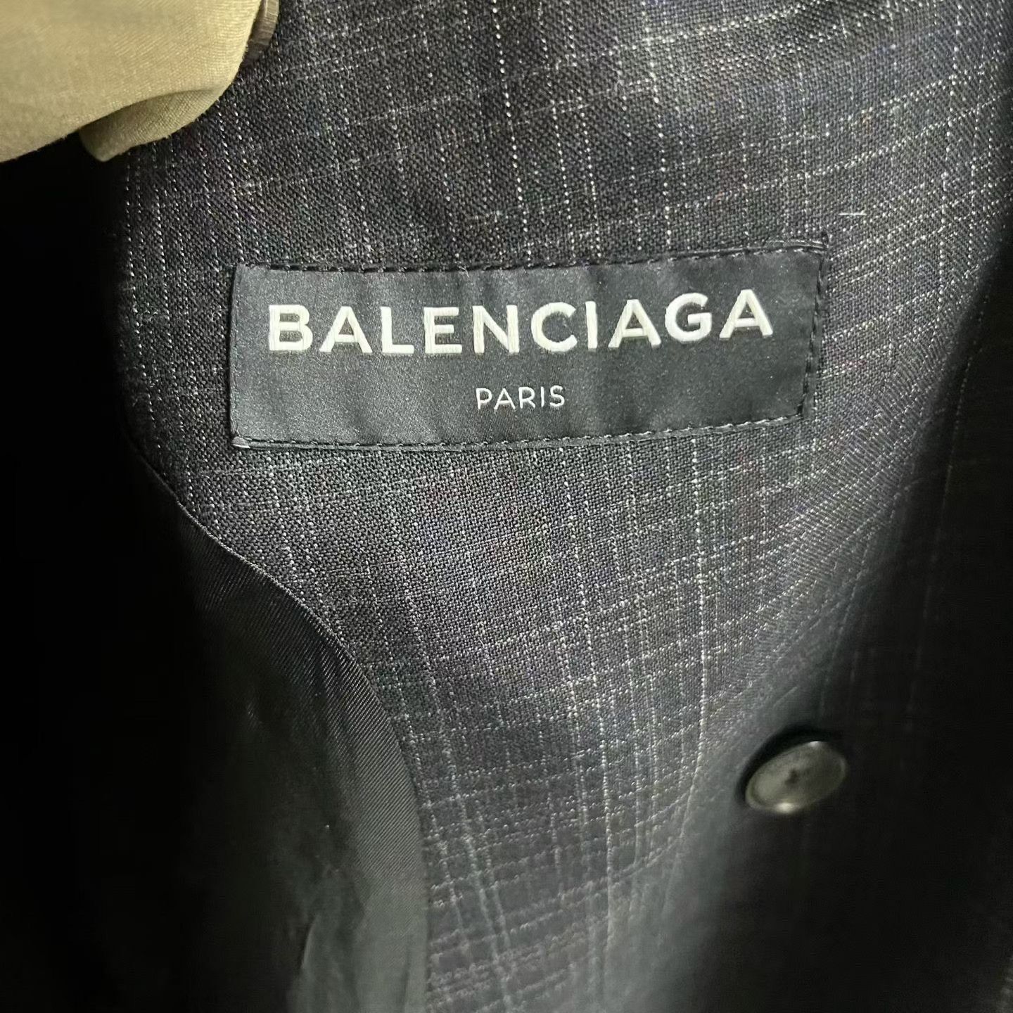 Balenciaga Balenciaga Gray Logo Embroidered Stripe Coat Size US S / EU 44-46 / 1 - 3 Thumbnail
