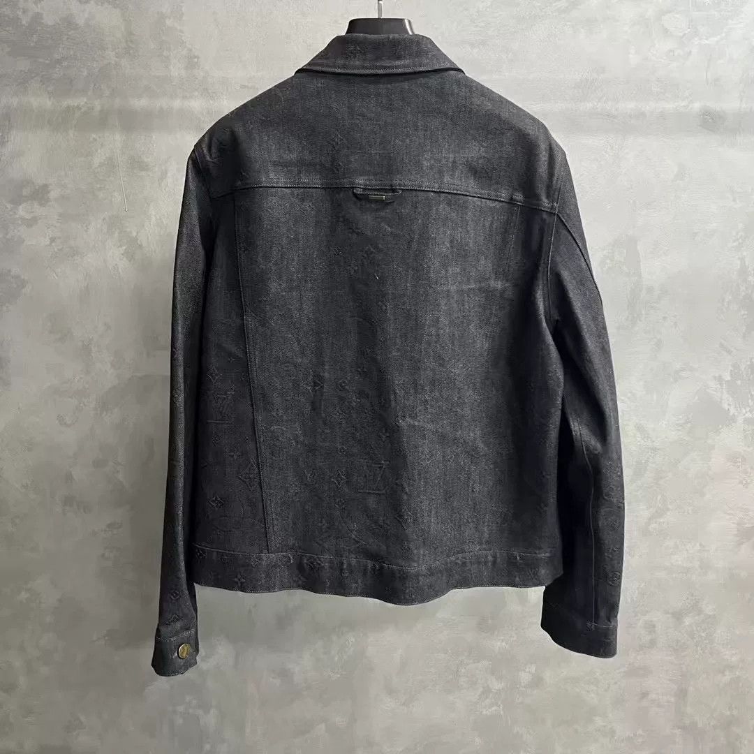 Louis Vuitton Louis Vuitton Black Printed Lapel Jacket Size US L / EU 52-54 / 3 - 2 Thumbnail