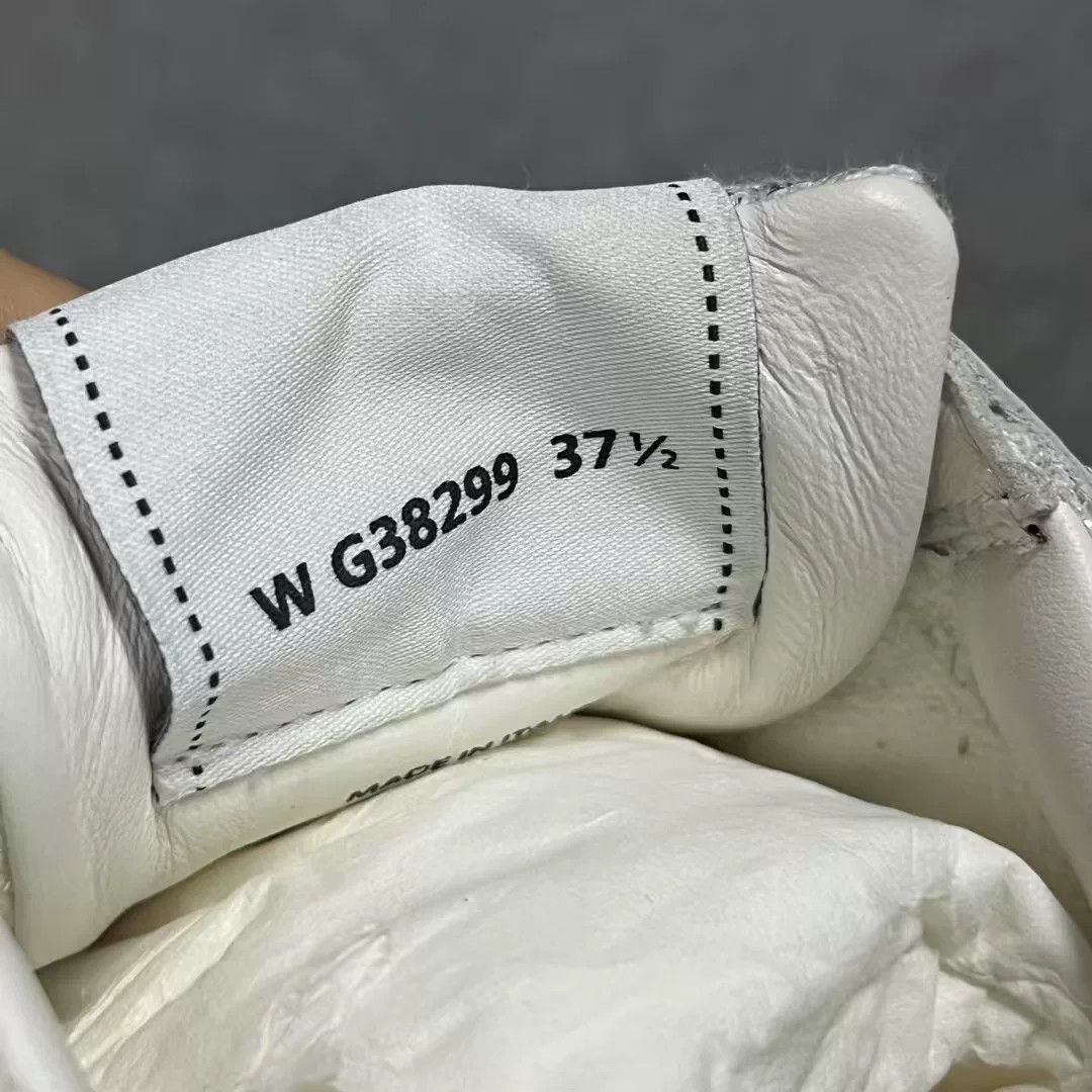 Chanel Chanel White Leather Logo Low-Top Sneakers Size US 6.5 / IT 36.5 - 4 Thumbnail