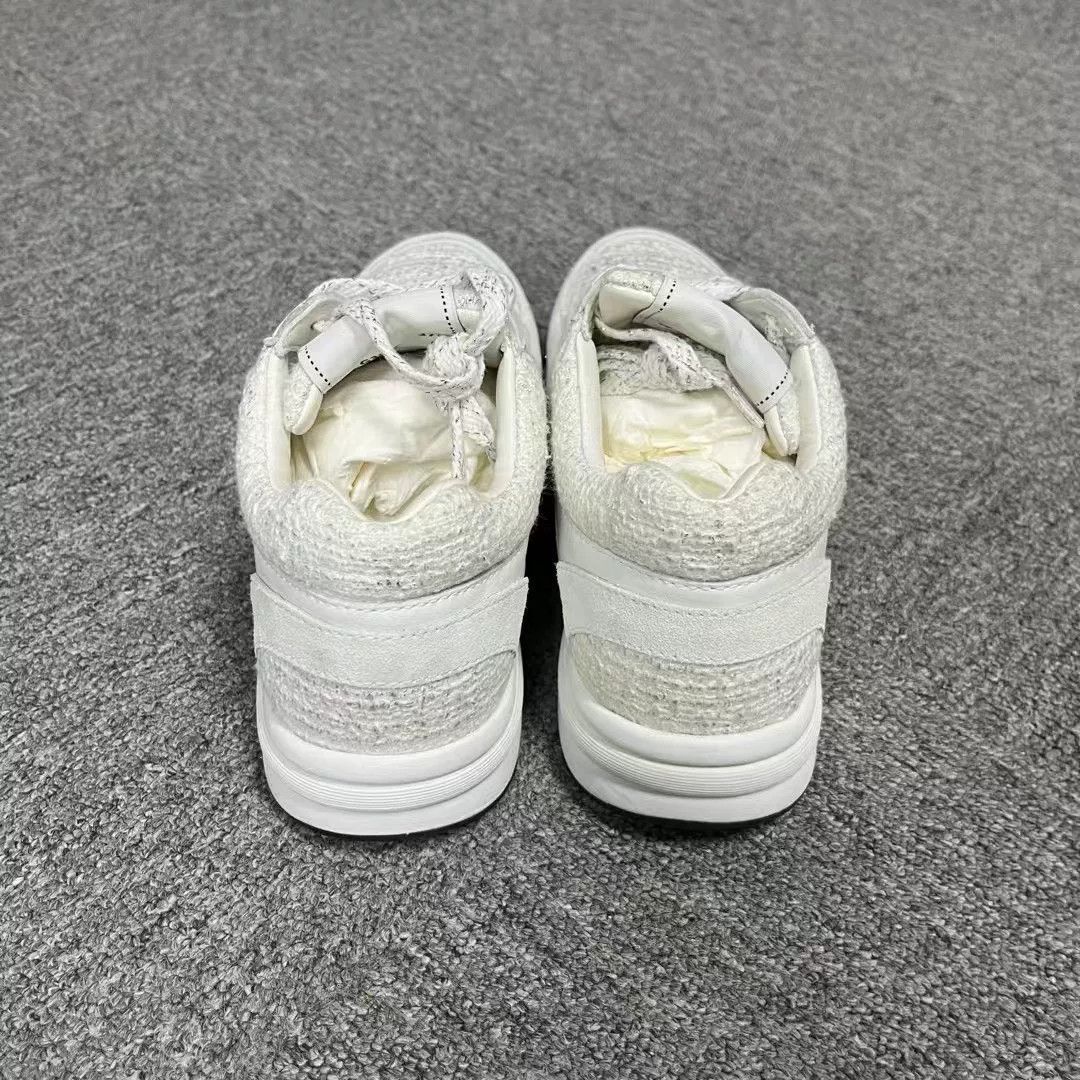 Chanel Chanel White Leather Logo Low-Top Sneakers Size US 6.5 / IT 36.5 - 2 Thumbnail