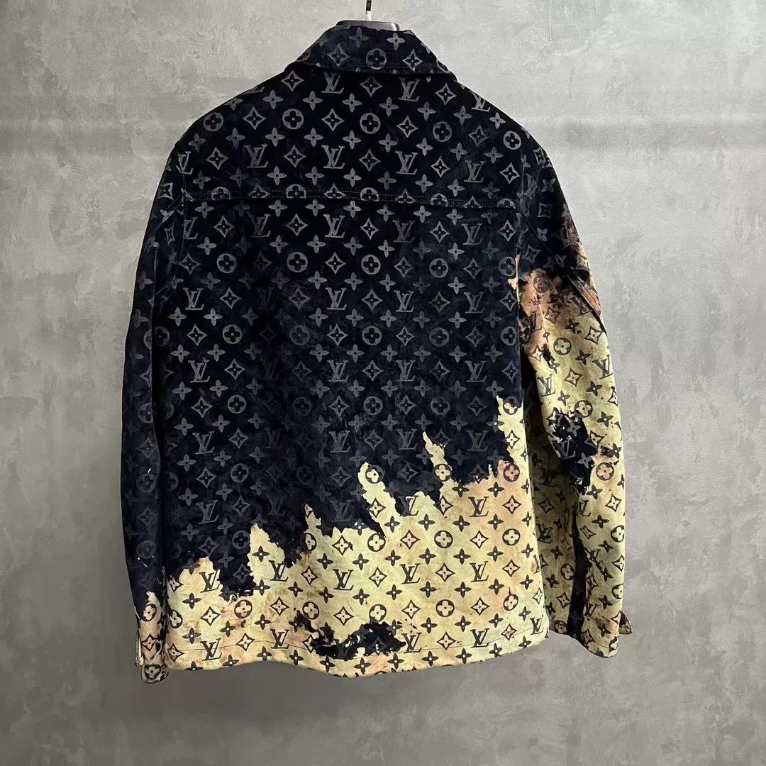 Louis Vuitton Louis Vuitton Black Fire Cloud Denim Jacket Size US S / EU 44-46 / 1 - 2 Thumbnail