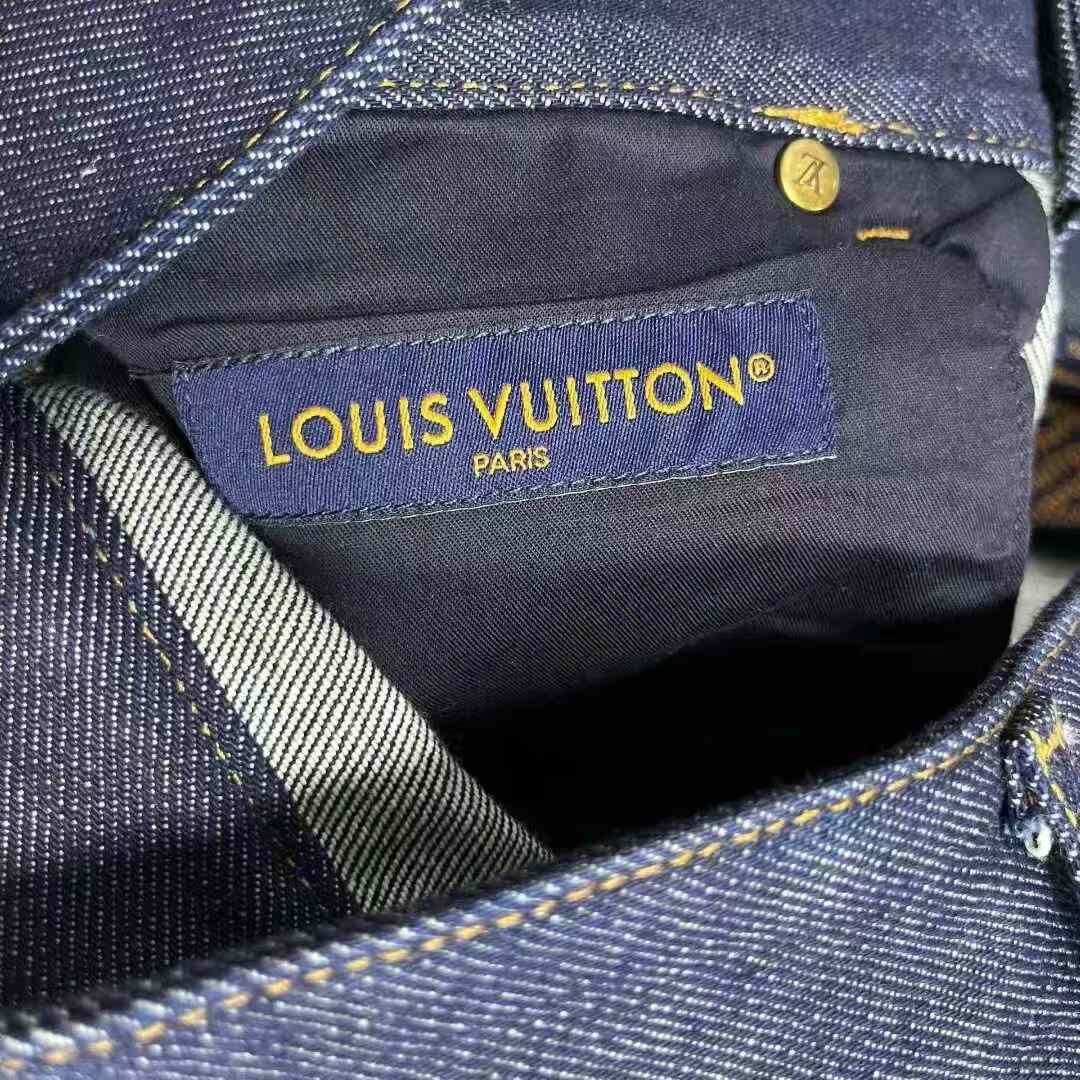 Louis Vuitton Louis Vuitton Blue Logo Flare Jeans Size 27" / US 4 / IT 40 - 7 Thumbnail