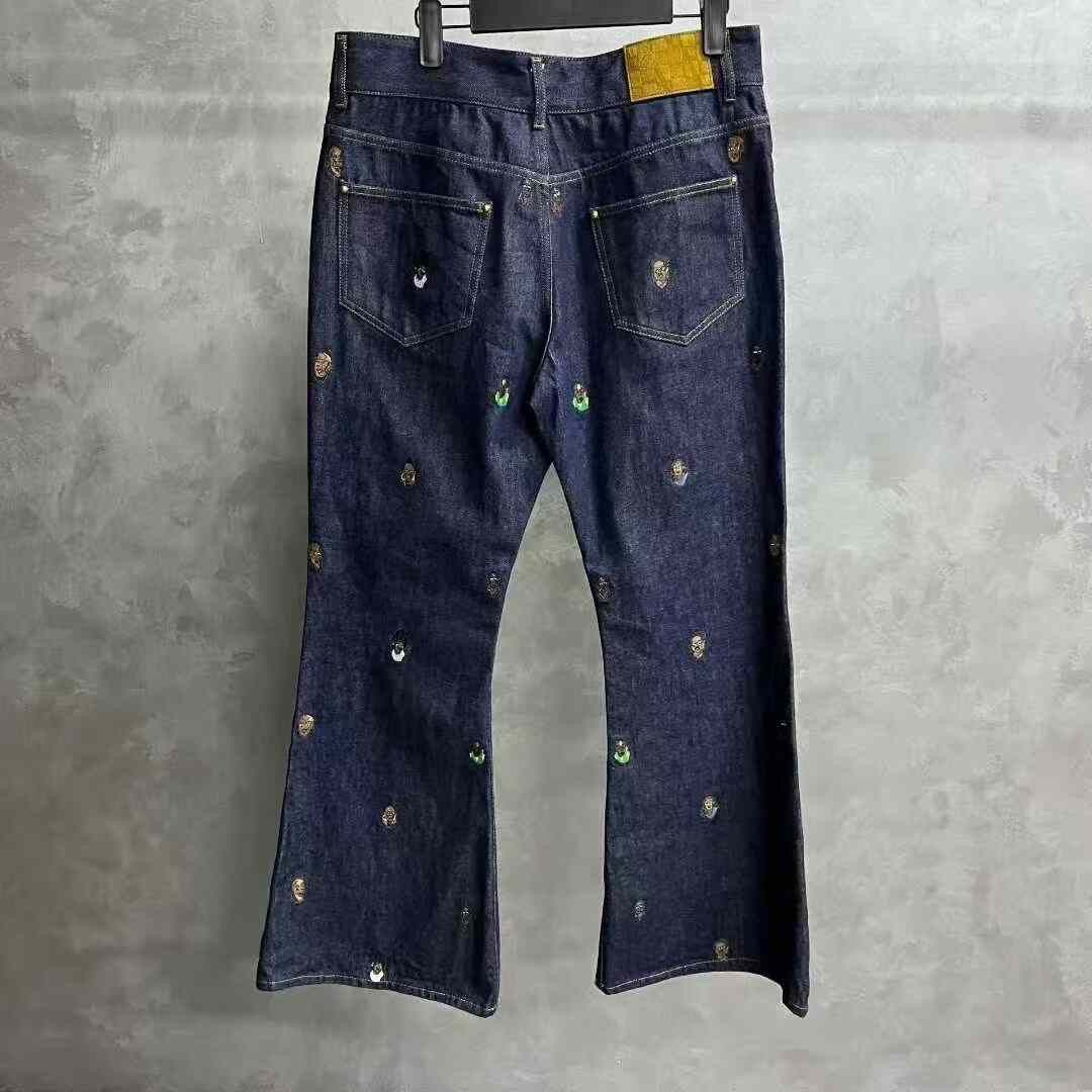 Louis Vuitton Louis Vuitton Blue Logo Flare Jeans Size 27" / US 4 / IT 40 - 2 Thumbnail