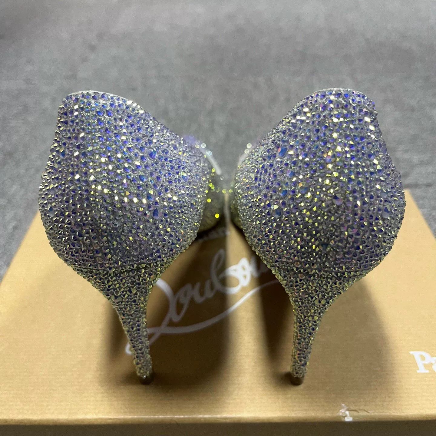 Christian Louboutin Christian Louboutin Crystal Pointed Toe Heels Size US 6.5 / IT 36.5 - 4 Thumbnail