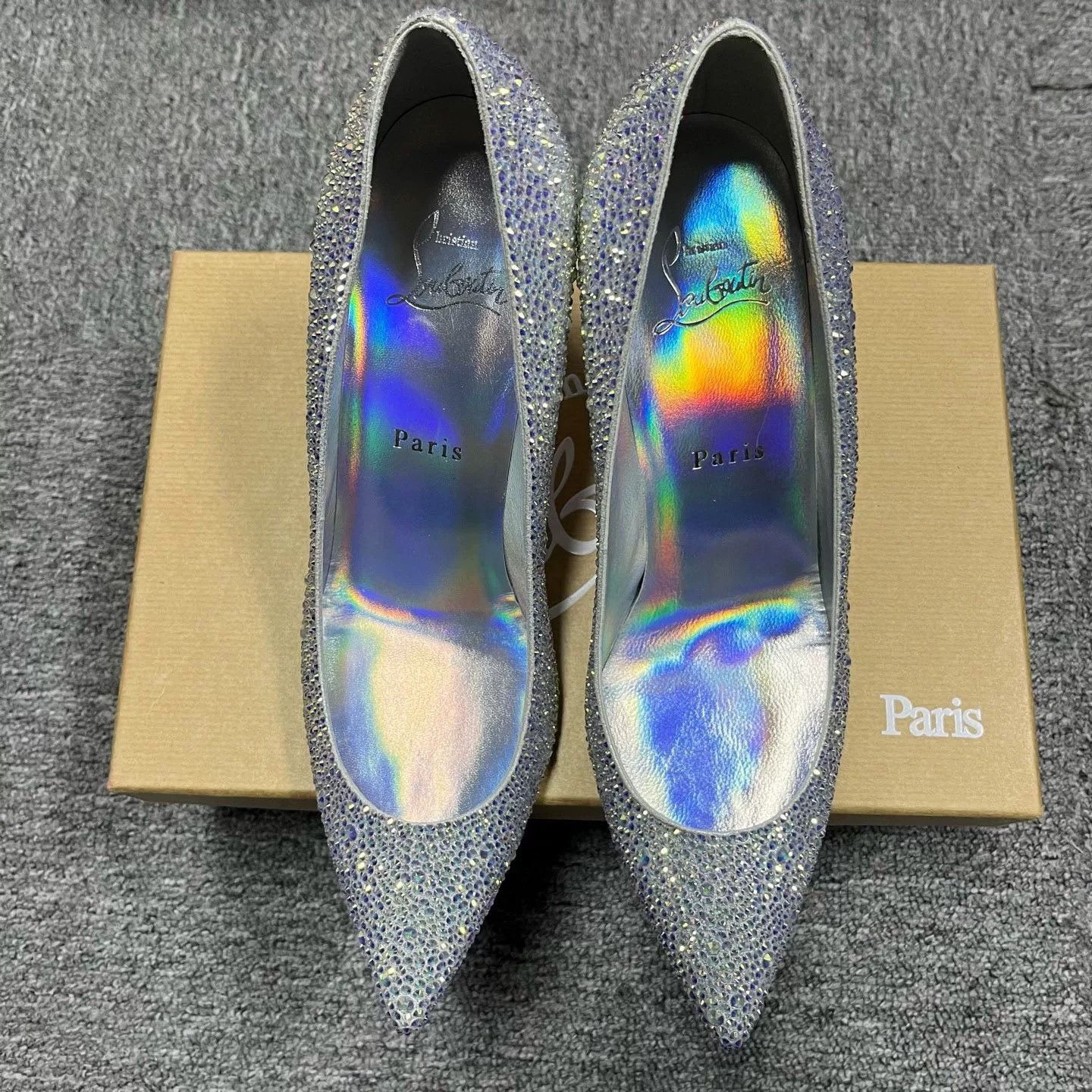 Christian Louboutin Christian Louboutin Crystal Pointed Toe Heels Size US 6.5 / IT 36.5 - 3 Thumbnail