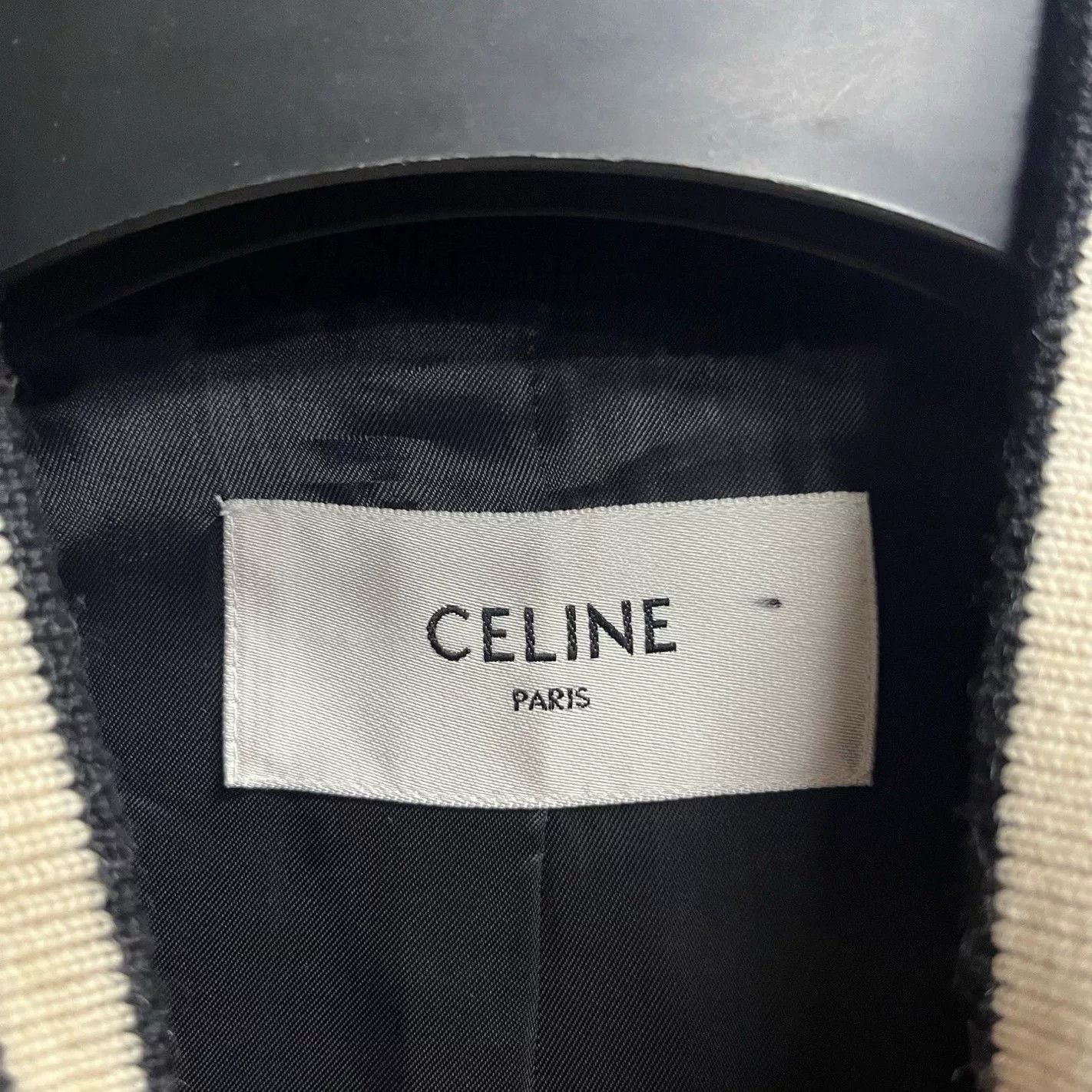 Celine Celine Black Big C Logo Baseball Jacket Size US S / EU 44-46 / 1 - 5 Thumbnail