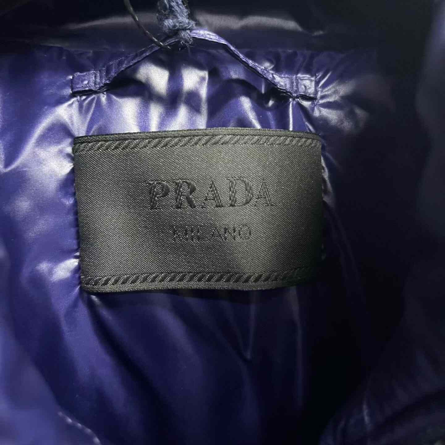 Prada Prada Blue Quilted Logo Jacket Size US M / EU 48-50 / 2 - 4 Thumbnail