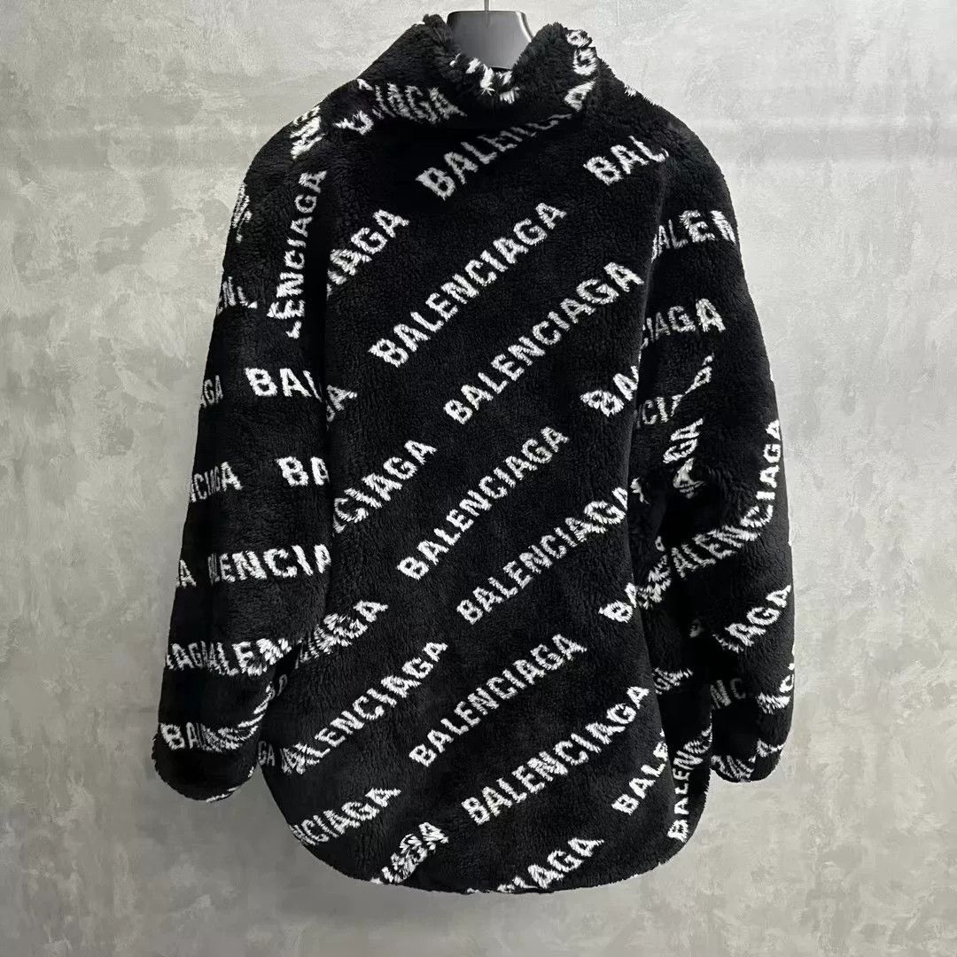 Balenciaga Balenciaga Black Faux Fur Puffer Jacket Size XXS / US 00 / IT 34 - 2 Thumbnail