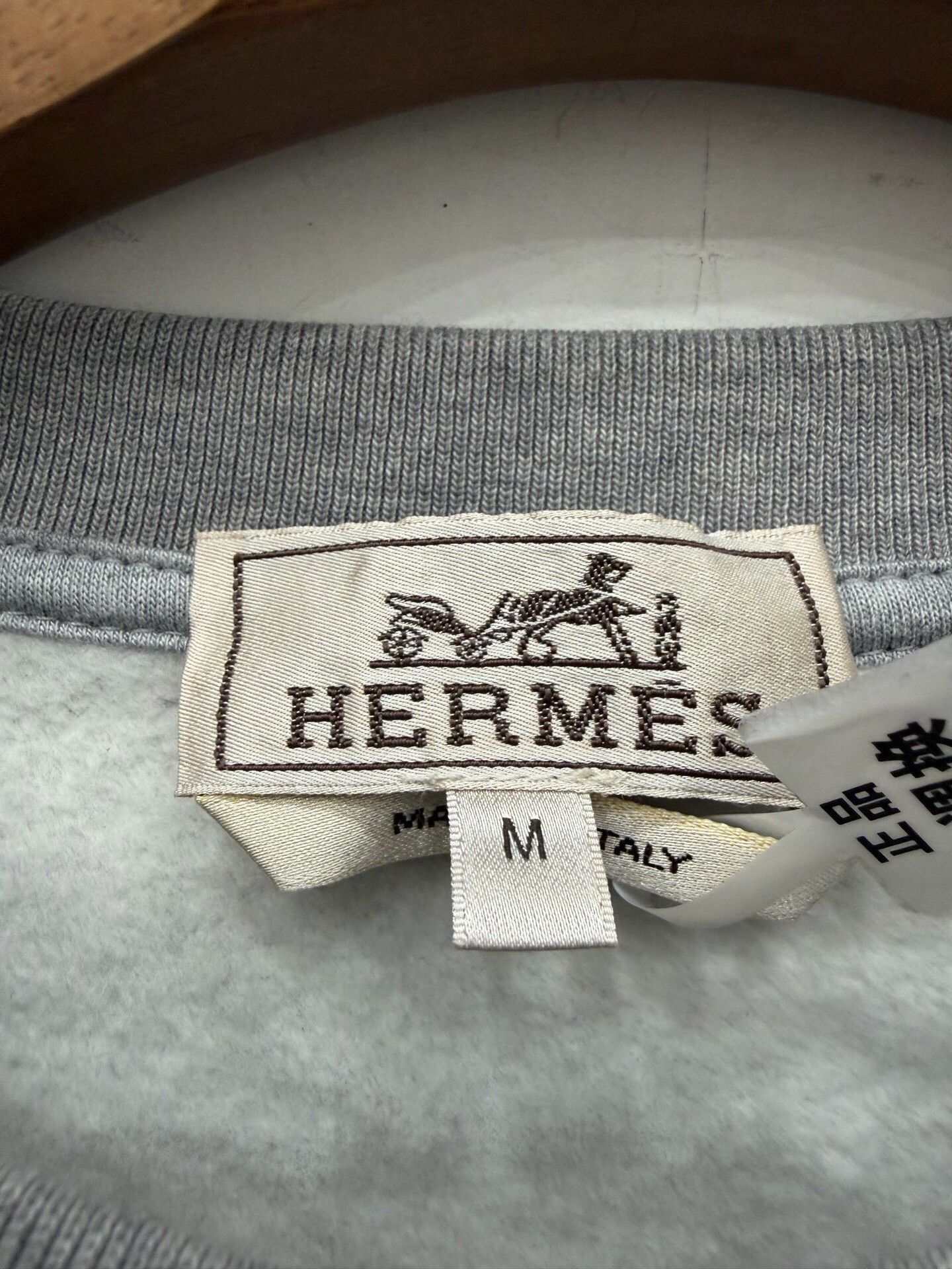 Hermes Hermes Printed Gray Hoodie m Men Size US M / EU 48-50 / 2 - 4 Thumbnail