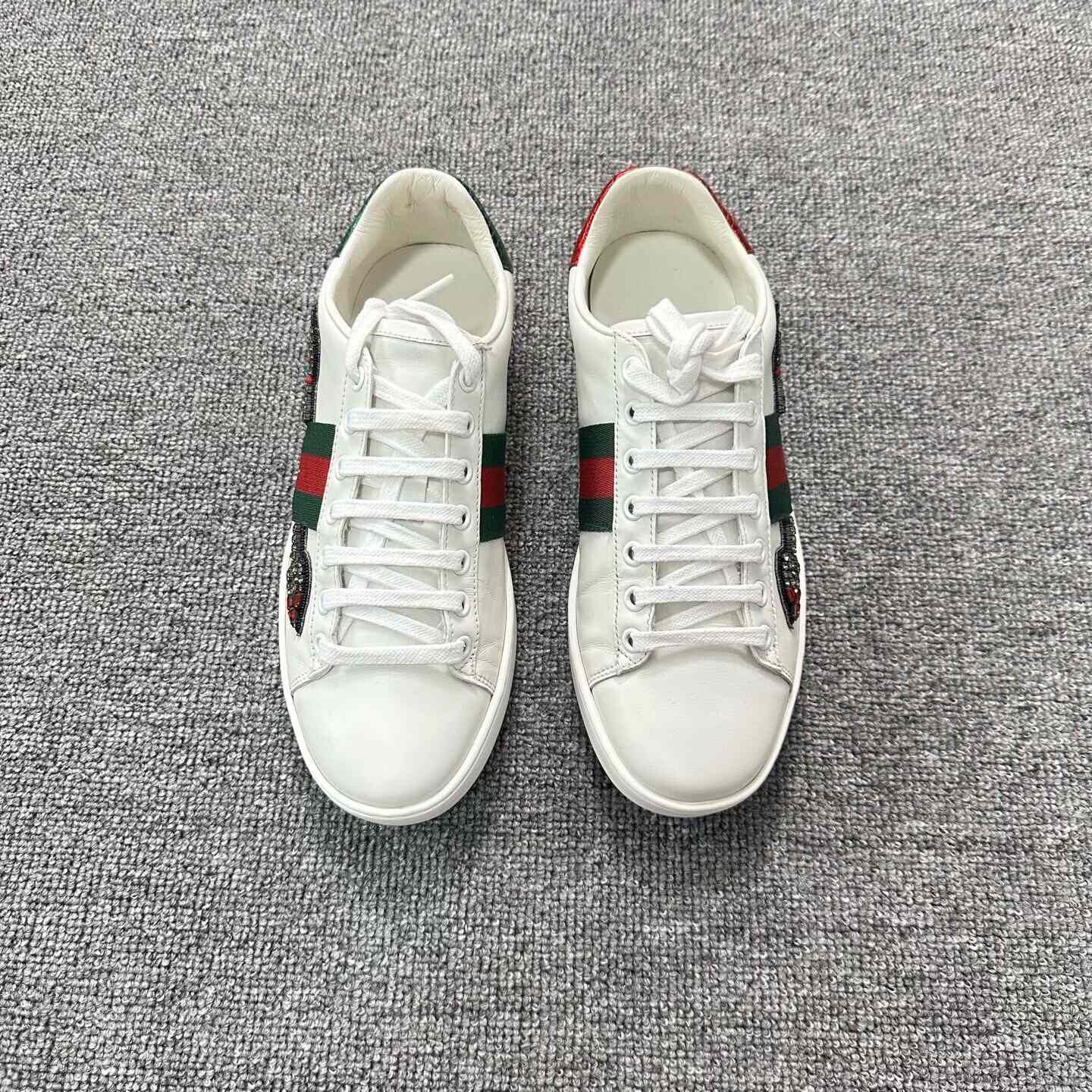 Gucci Gucci White Lowtop Sneakers us_6-5 Women Size US 6.5 / IT 36.5 - 2 Thumbnail