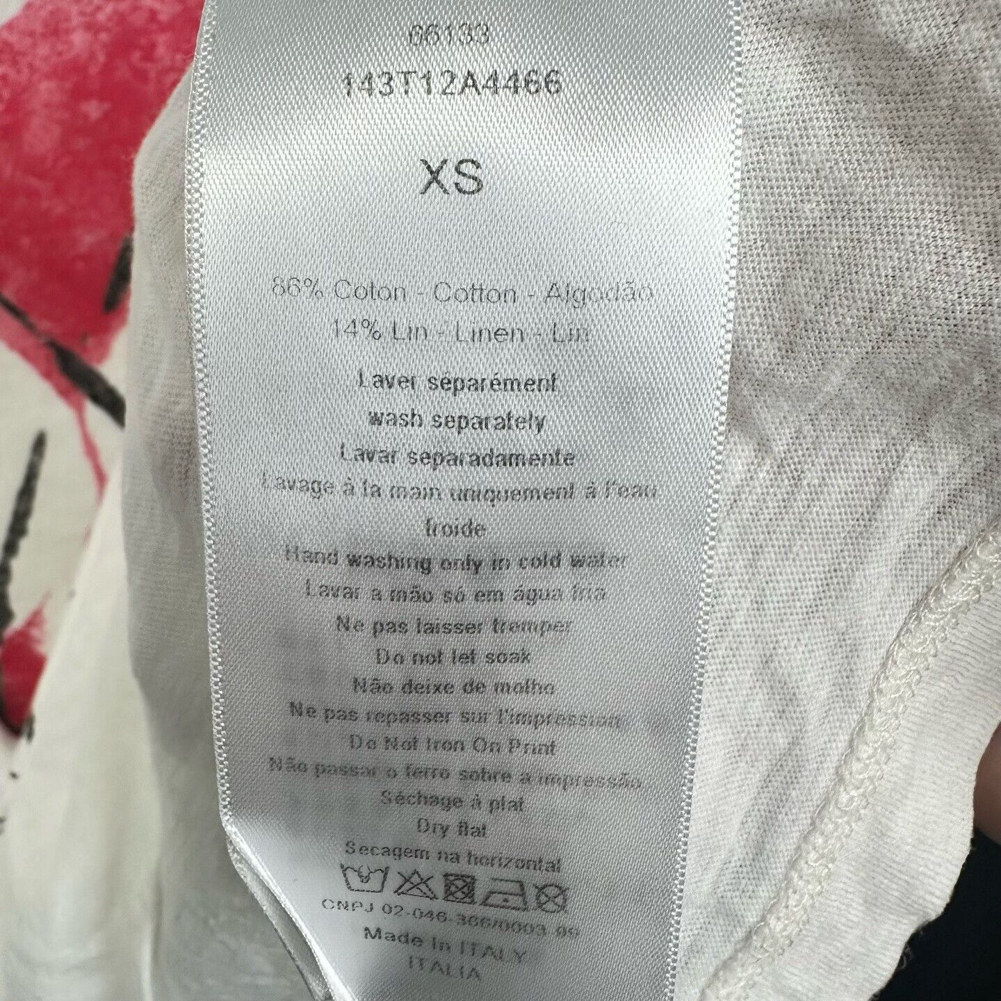 Dior Dior White T-Shirt XS Women Size XS / US 0-2 / IT 36-38 - 5 Thumbnail