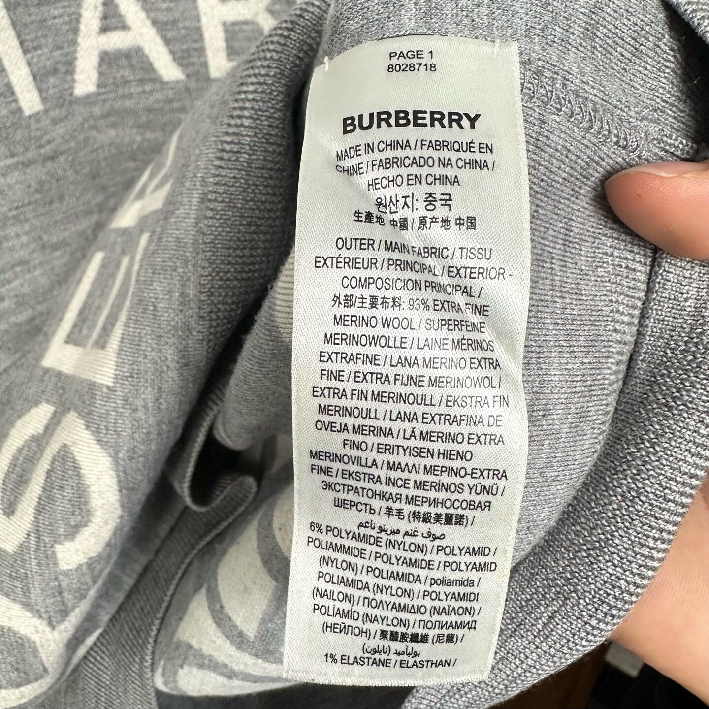 Burberry Burberry Retro Wool Gray Sweater S Women Size S / US 4 / IT 40 - 5 Thumbnail