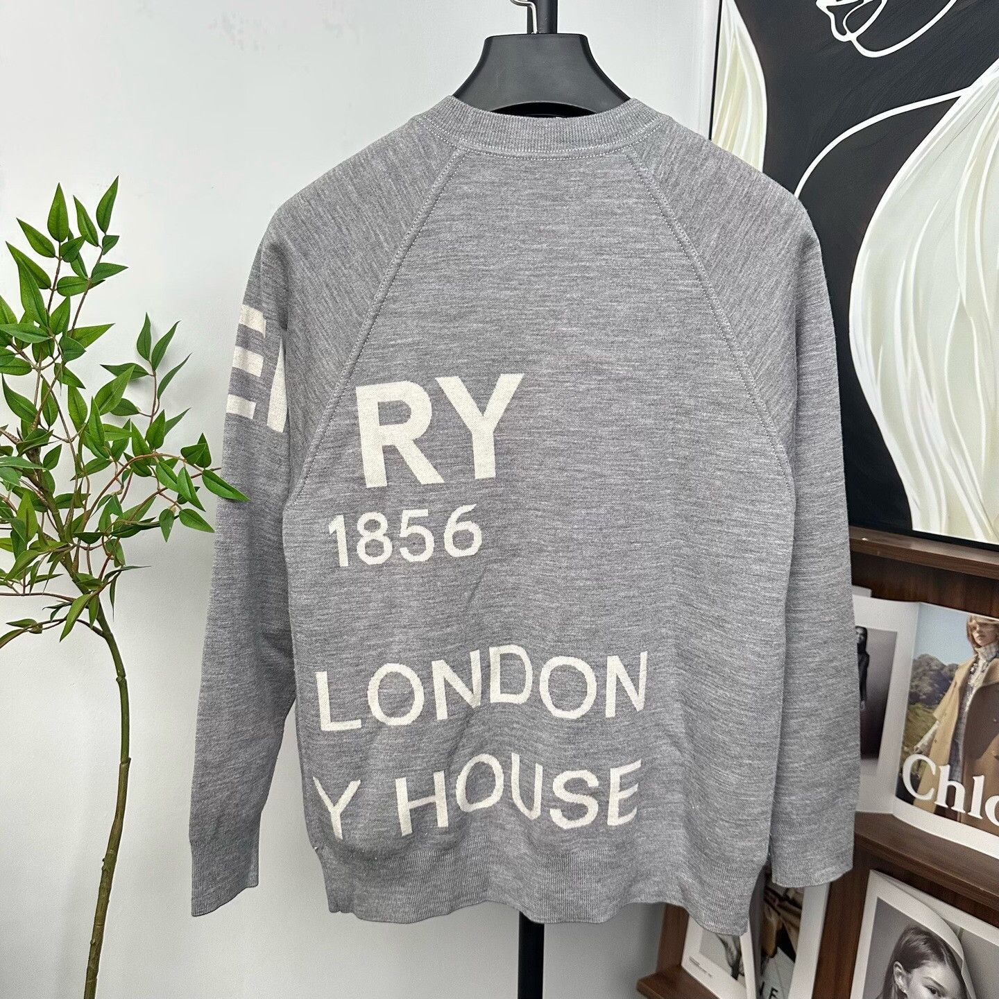 Burberry Burberry Retro Wool Gray Sweater S Women Size S / US 4 / IT 40 - 2 Thumbnail