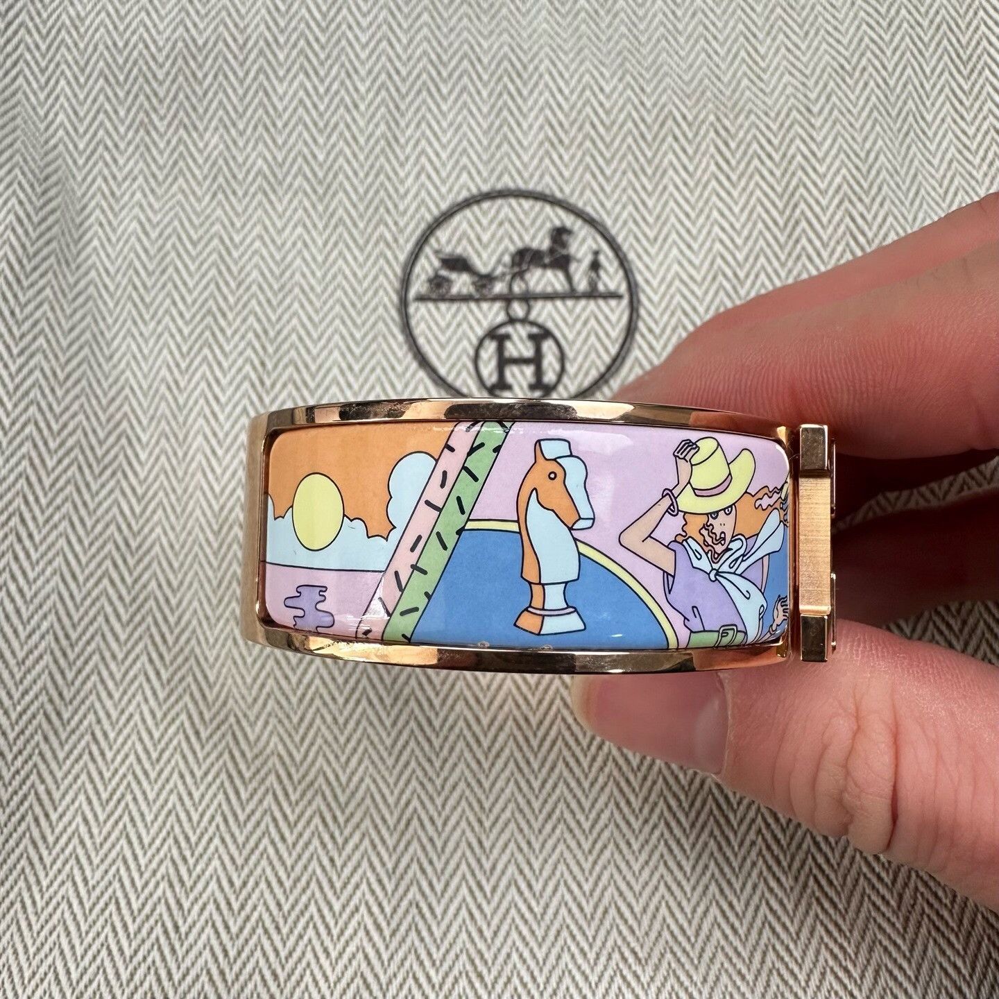 Hermes Hermes Printed Graphic Gold Jewelry XS Men Size ONE SIZE - 5 Thumbnail