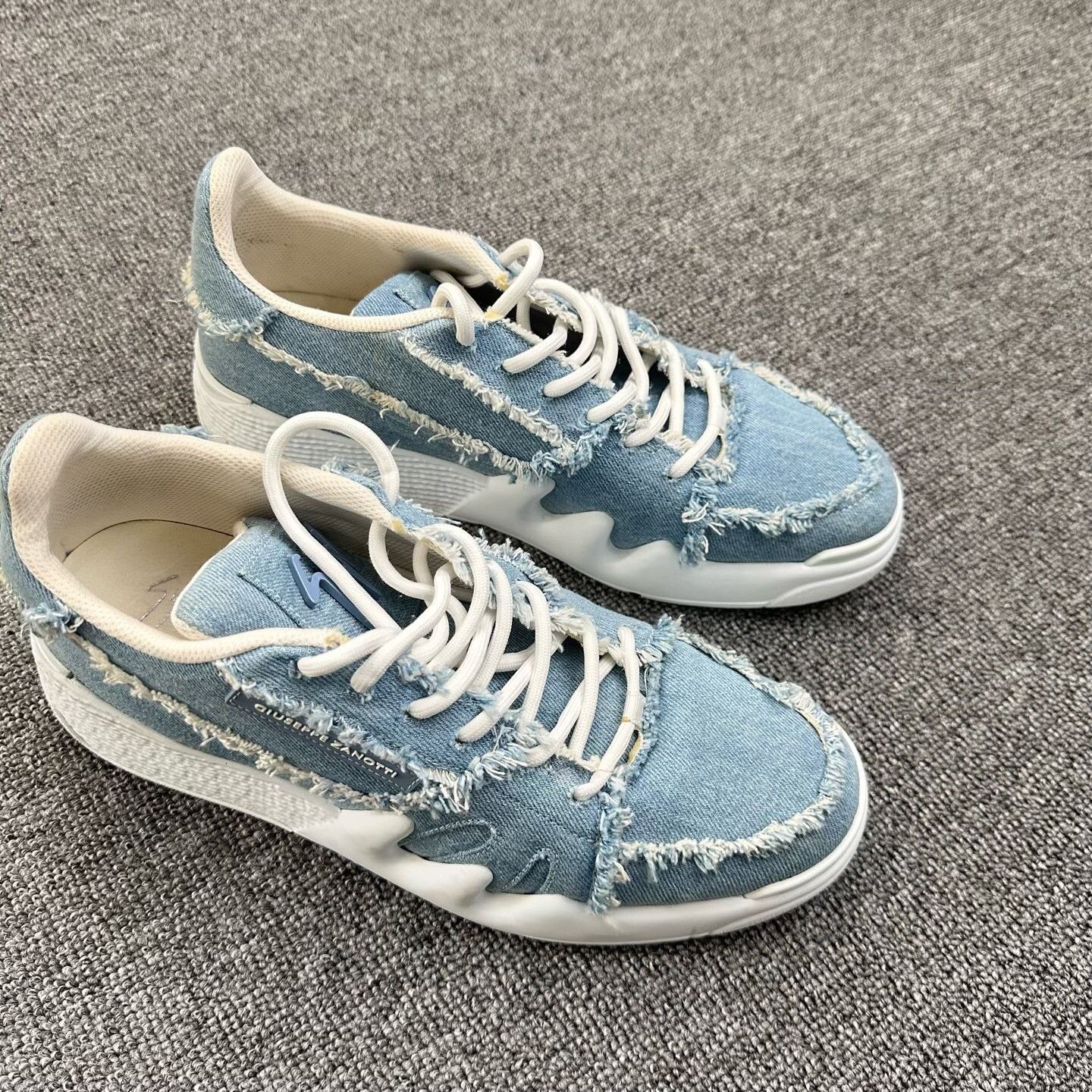 Giuseppe Zanotti Giuseppe Zanotti Casual Denim Blue Lowtop Sneakers 9 Men Size US 9 / EU 42 - 2 Thumbnail