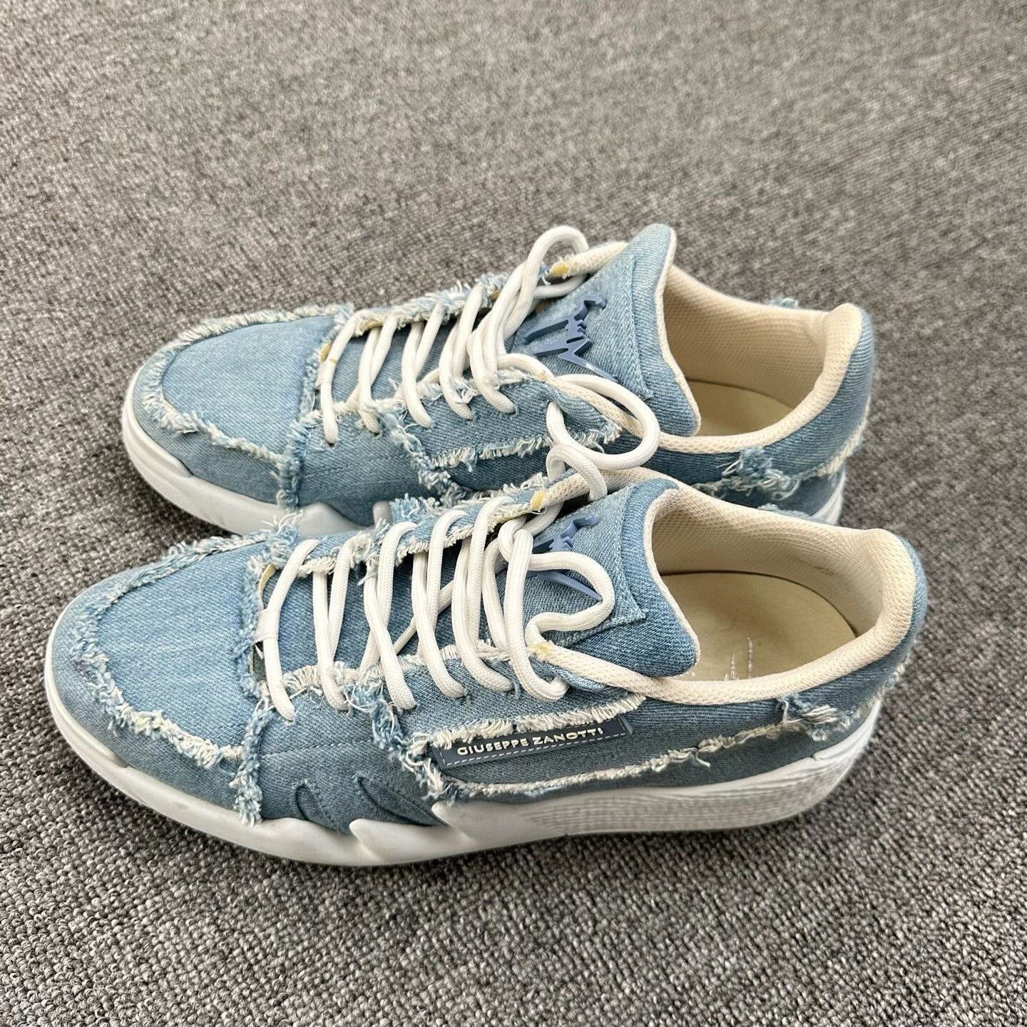Giuseppe Zanotti Giuseppe Zanotti Casual Denim Blue Lowtop Sneakers 9 Men Size US 9 / EU 42 - 4 Thumbnail
