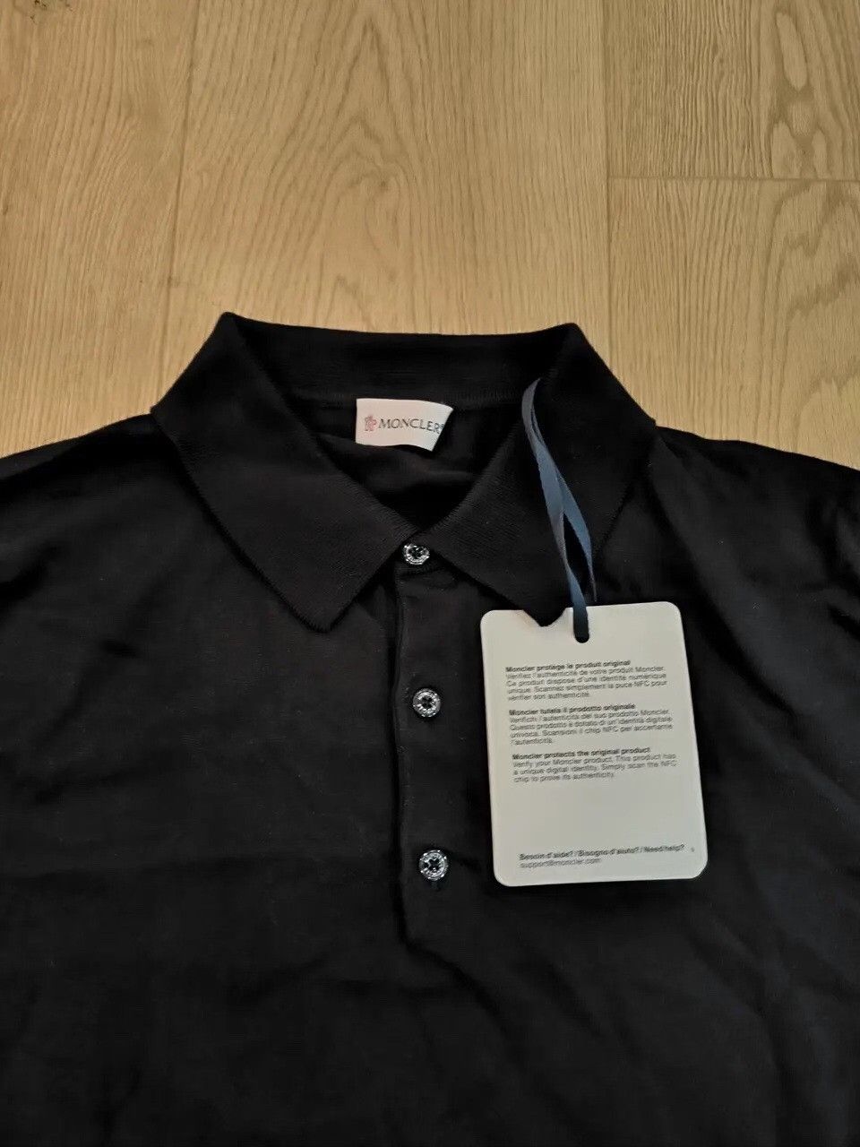 Moncler Moncler Knit Black Polo l Men Size US L / EU 52-54 / 3 - 3 Thumbnail