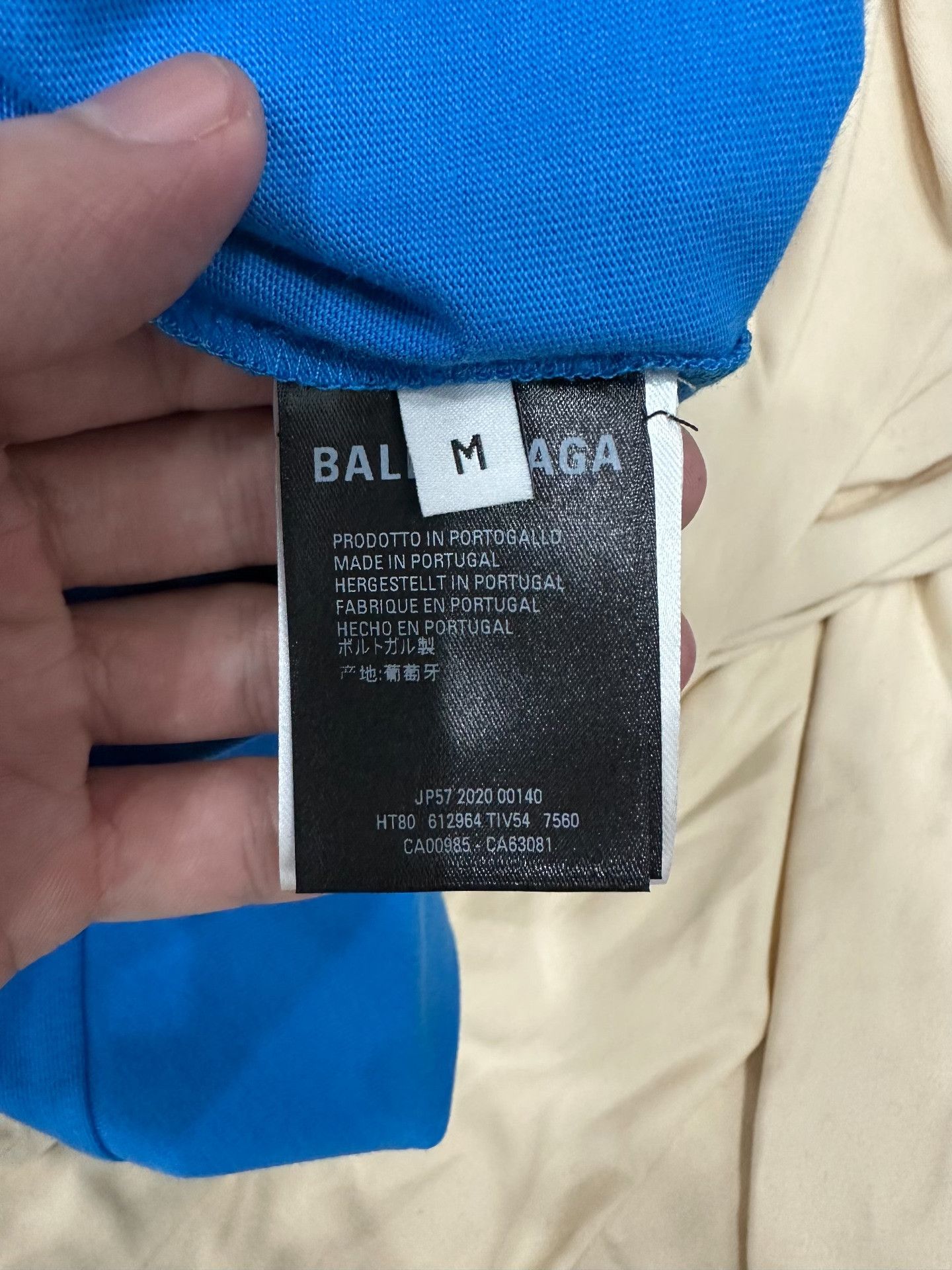 Balenciaga Balenciaga Retro Blue T-Shirt m Men Size US M / EU 48-50 / 2 - 6 Thumbnail