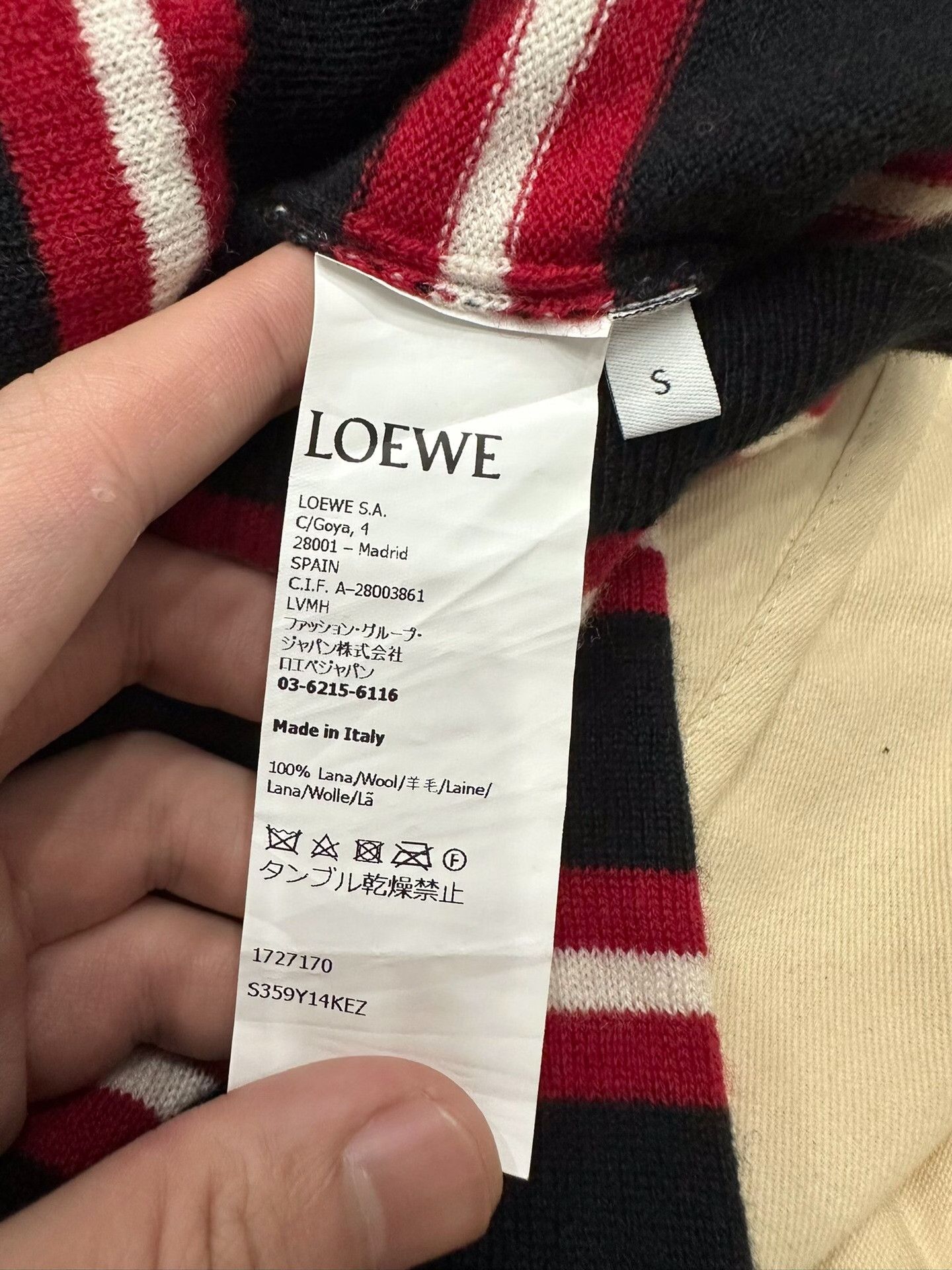 Loewe Loewe Striped Red Polo s Men Size US S / EU 44-46 / 1 - 6 Thumbnail