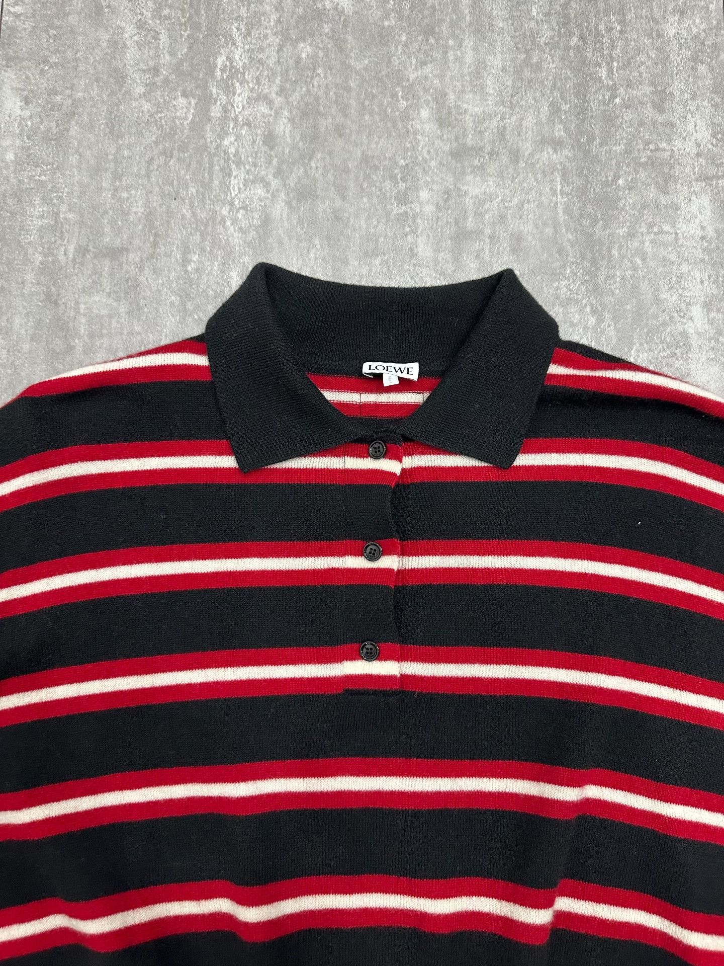 Loewe Loewe Striped Red Polo s Men Size US S / EU 44-46 / 1 - 3 Thumbnail