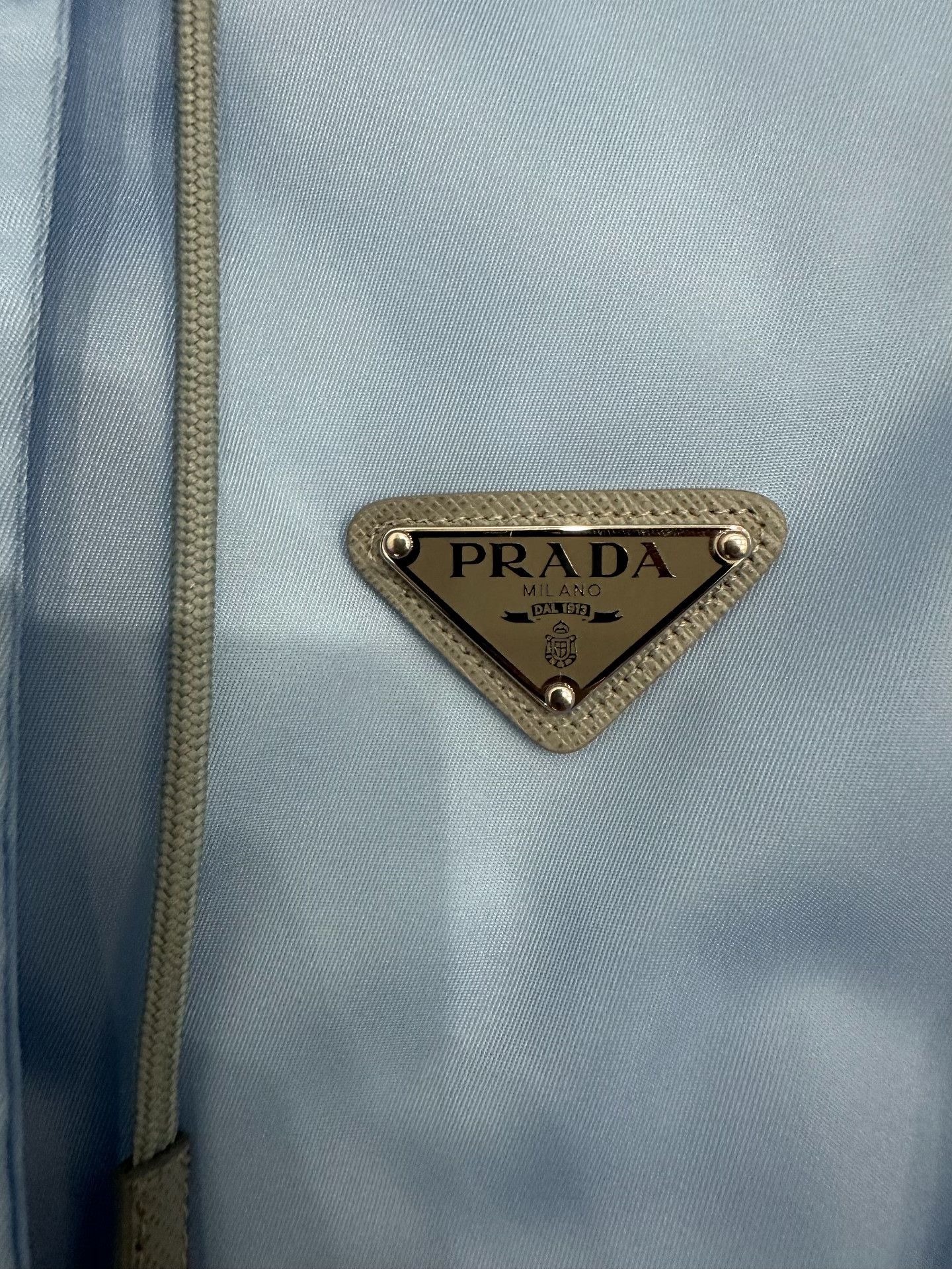 Prada Prada Nylon Cotton Blue Jacket S Women Size S / US 4 / IT 40 - 3 Thumbnail