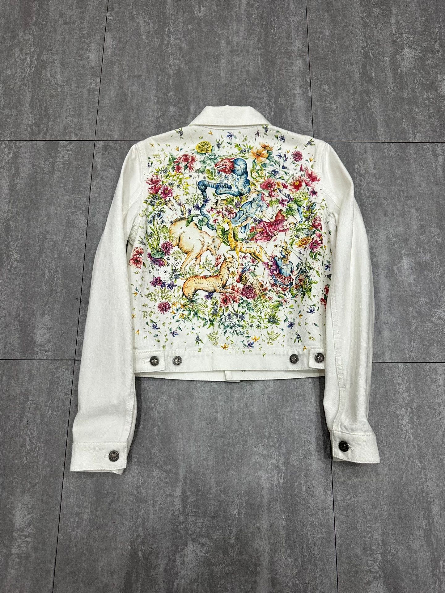 Dior Dior Denim Embroidered Jacket S Women Size S / US 4 / IT 40 - 2 Thumbnail