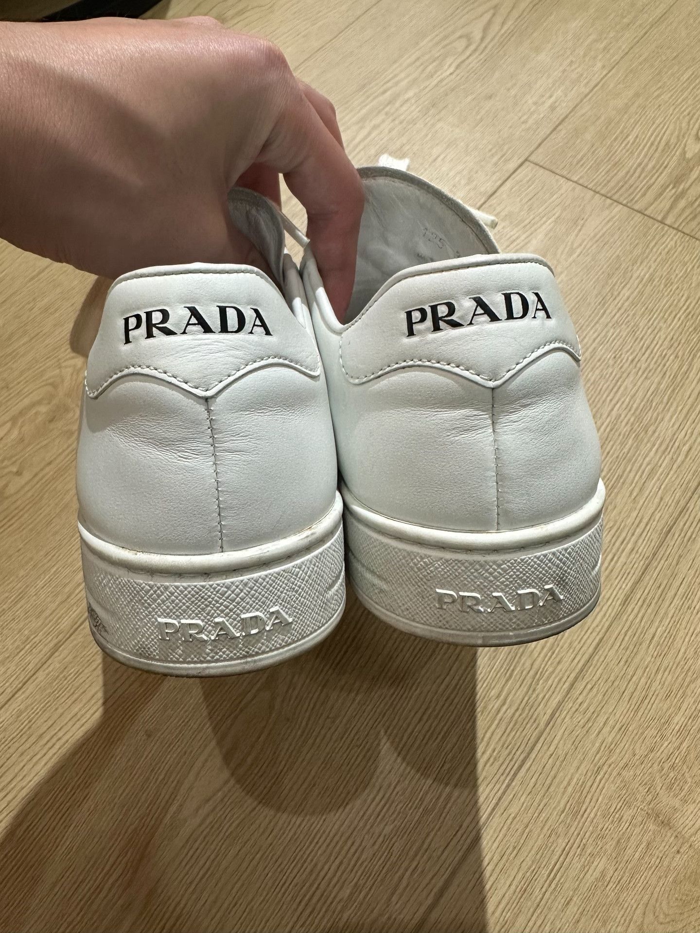 Prada Prada White Lowtop Sneakers us_5 Women Size US 5 / IT 35 - 5 Thumbnail