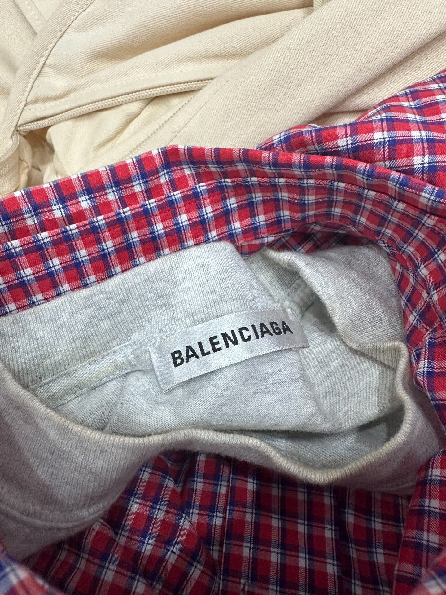 Balenciaga Balenciaga Patchwork Red Shirt xs Men Size US XS / EU 42 / 0 - 4 Thumbnail