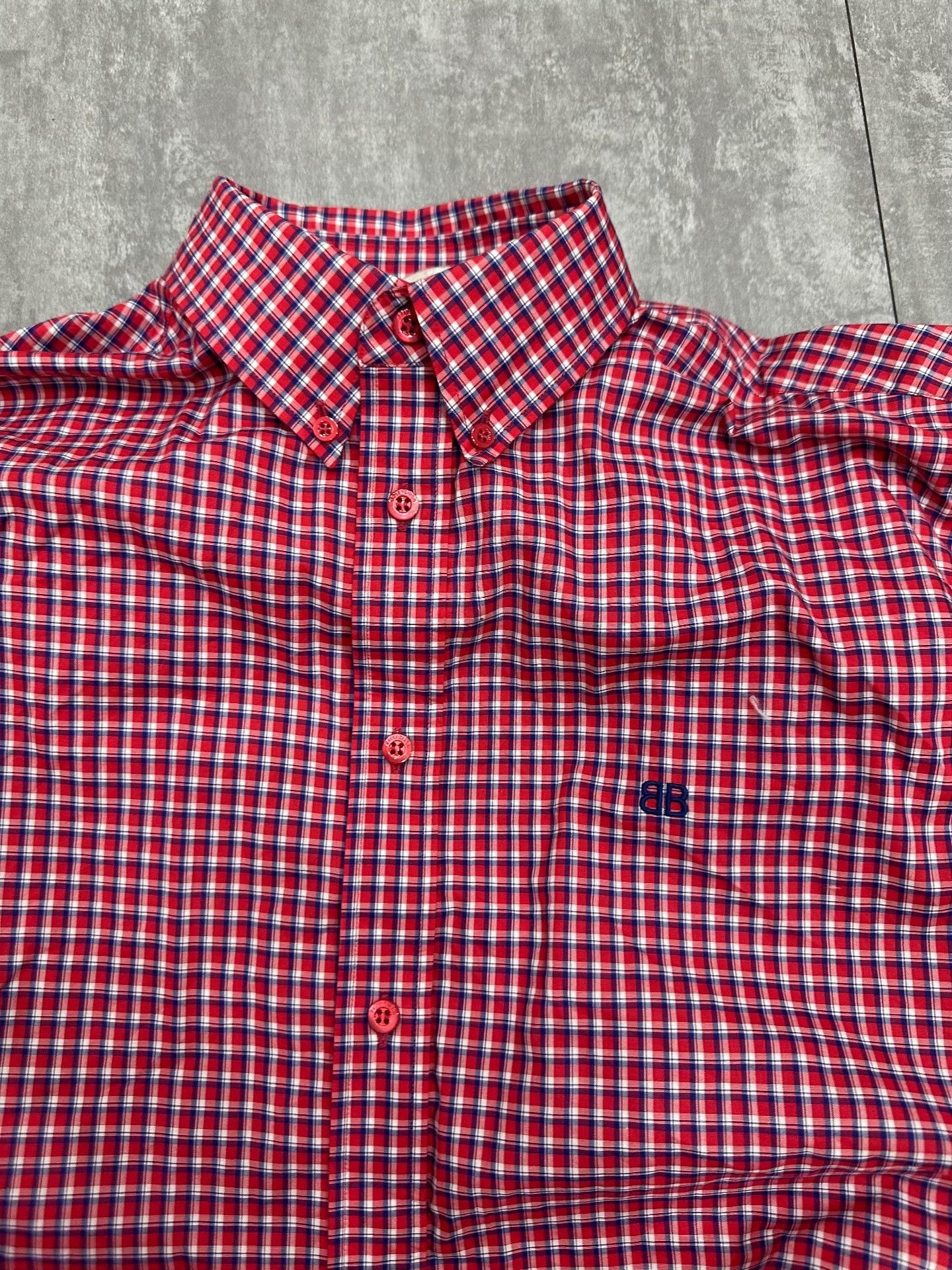 Balenciaga Balenciaga Patchwork Red Shirt xs Men Size US XS / EU 42 / 0 - 3 Thumbnail
