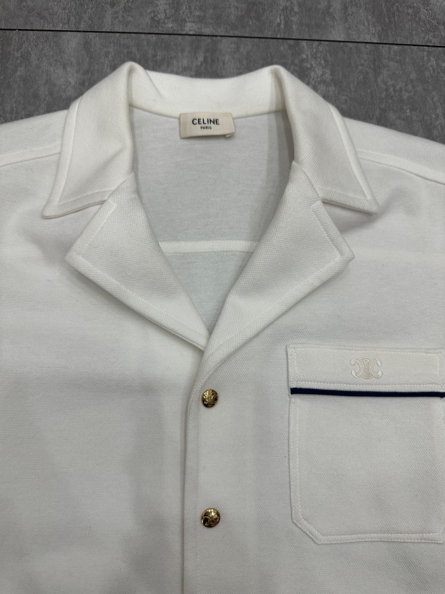 Celine Celine White Shirt s Men Size US S / EU 44-46 / 1 - 3 Thumbnail