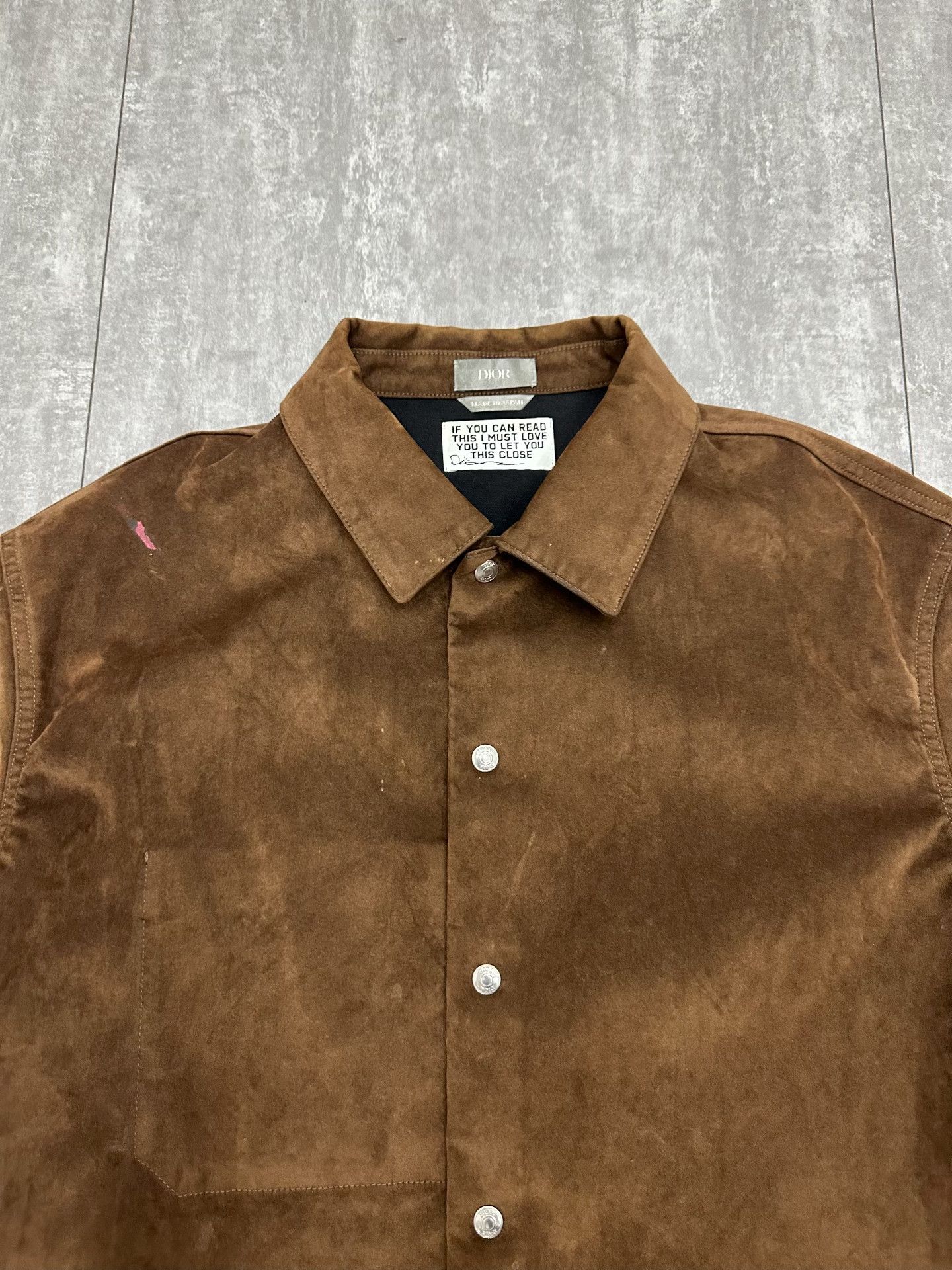 Dior Dior Suede Embroidered Shirt xl Men Size US XL / EU 56 / 4 - 3 Thumbnail