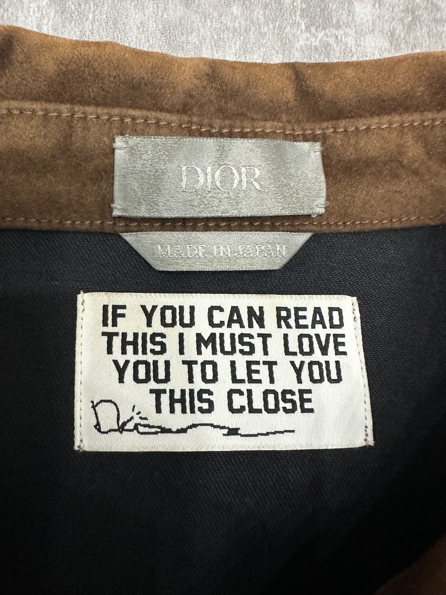 Dior Dior Suede Embroidered Shirt xl Men Size US XL / EU 56 / 4 - 4 Thumbnail
