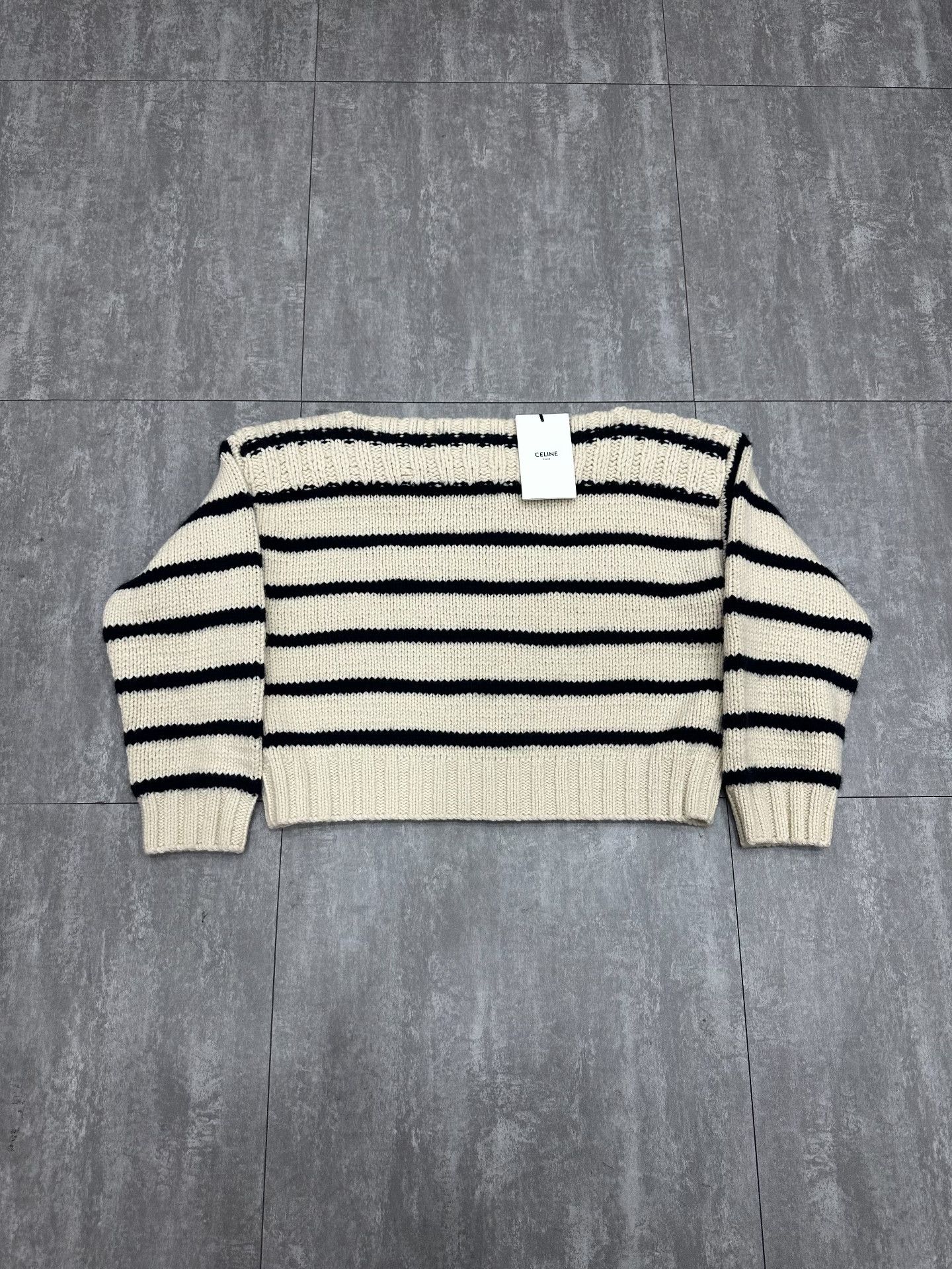 Celine Celine Wool Striped Sweater M Women Size M / US 6-8 / IT 42-44 - 2 Thumbnail