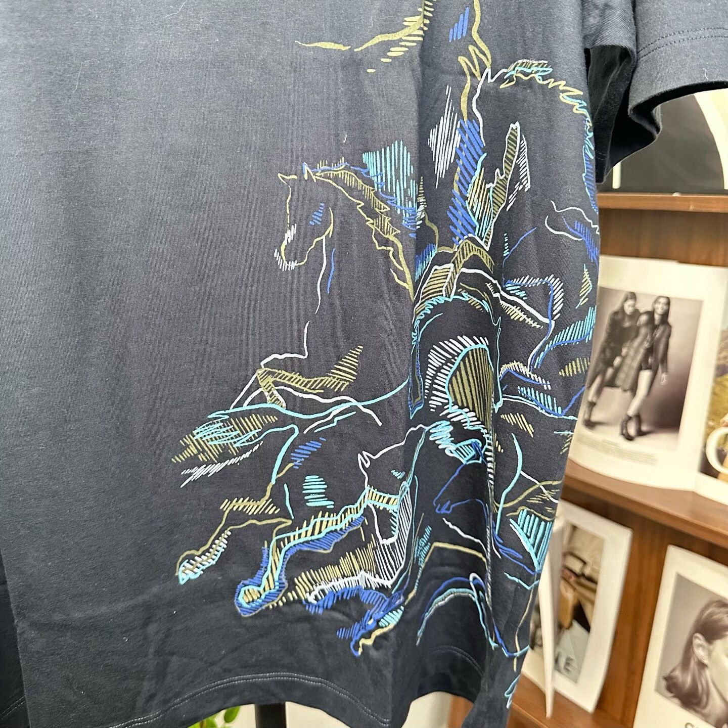 Hermes Hermes Retro Printed T-Shirt l Men Size US L / EU 52-54 / 3 - 3 Thumbnail