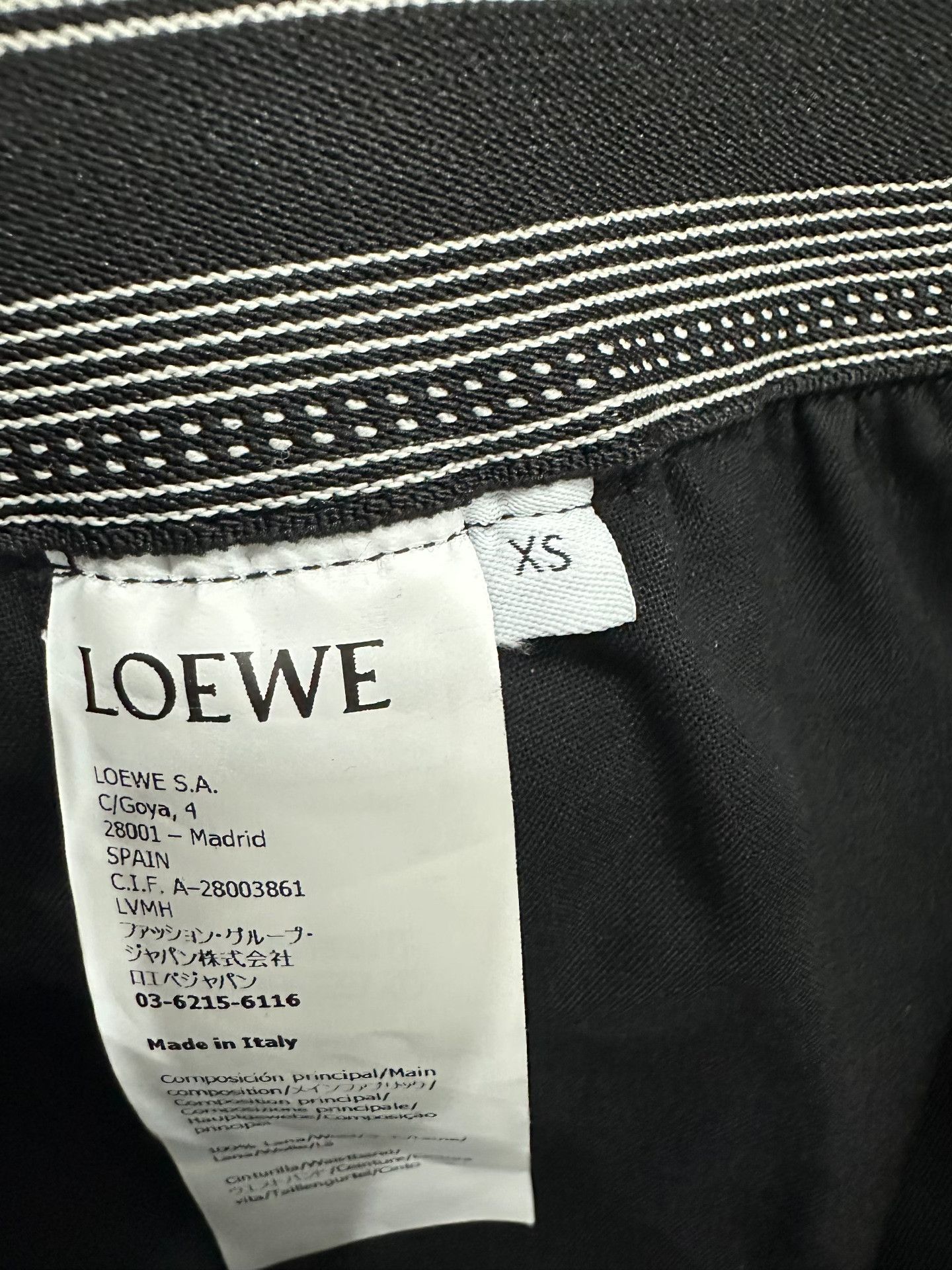 Loewe Loewe Wool Black Casual Pants 28 Men Size US 28 / EU 44 - 5 Thumbnail
