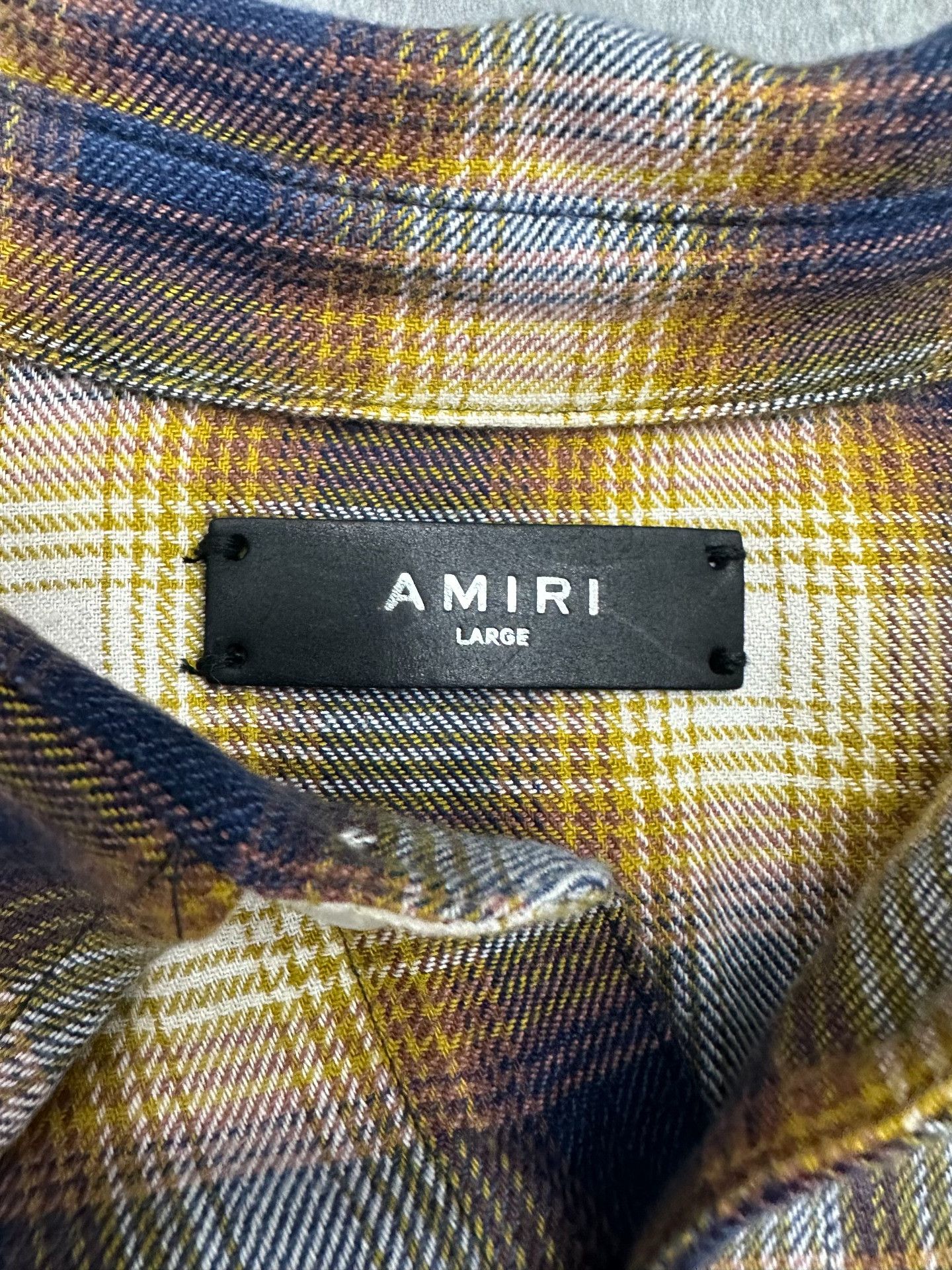 Amiri Amiri Plaid Cotton Shirt l Men Size US L / EU 52-54 / 3 - 4 Thumbnail