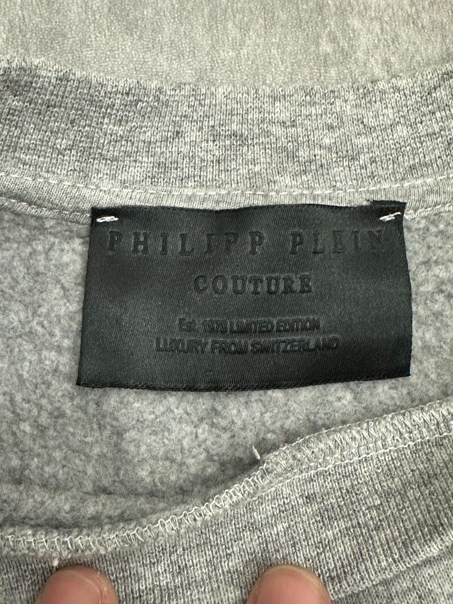 Philipp Plein Philipp Plein Patchwork Gray Hoodie S Women Size S / US 4 / IT 40 - 4 Thumbnail