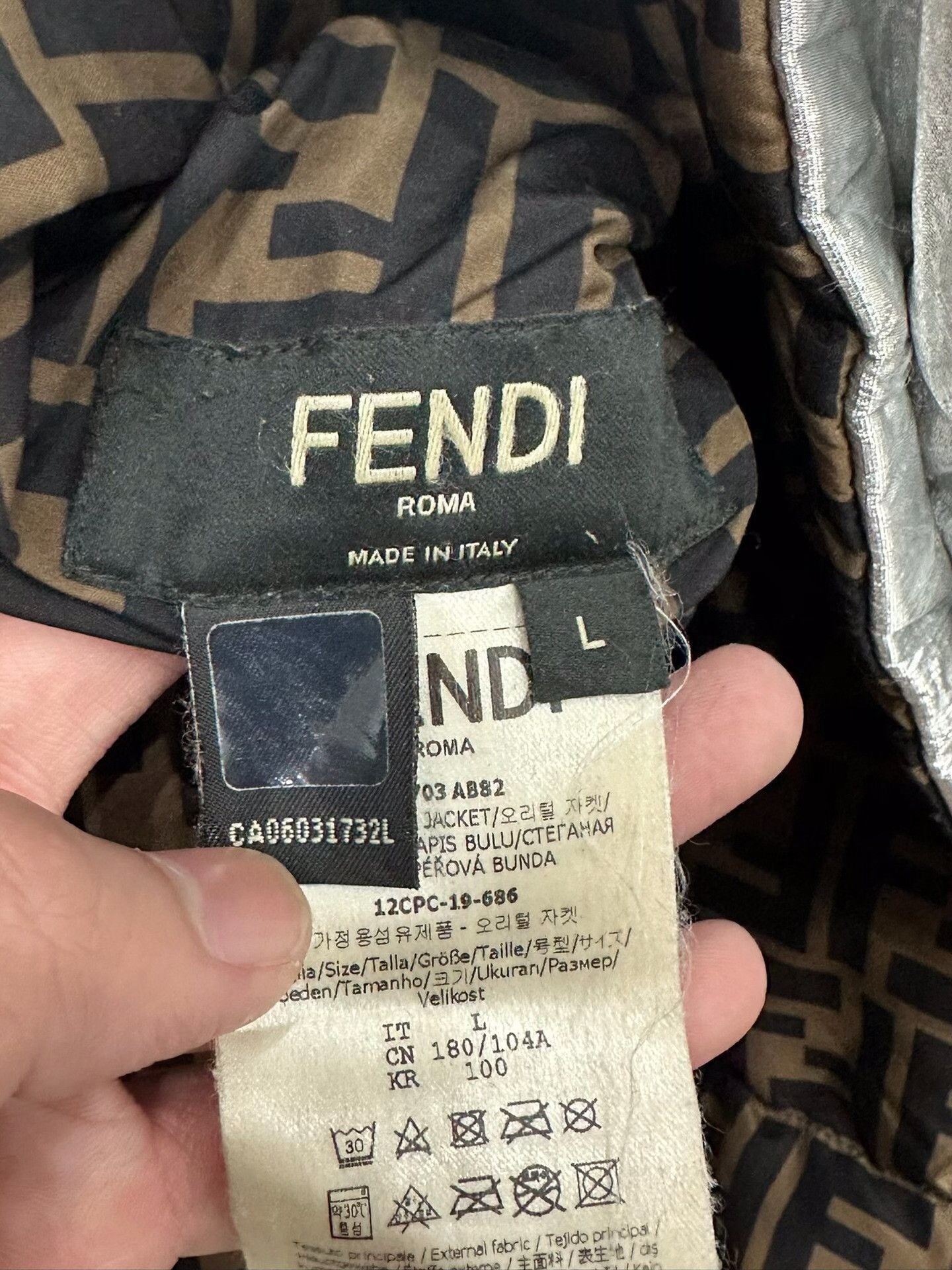 Fendi Fendi Down Multi Heavy Coat l Men Size US L / EU 52-54 / 3 - 6 Thumbnail