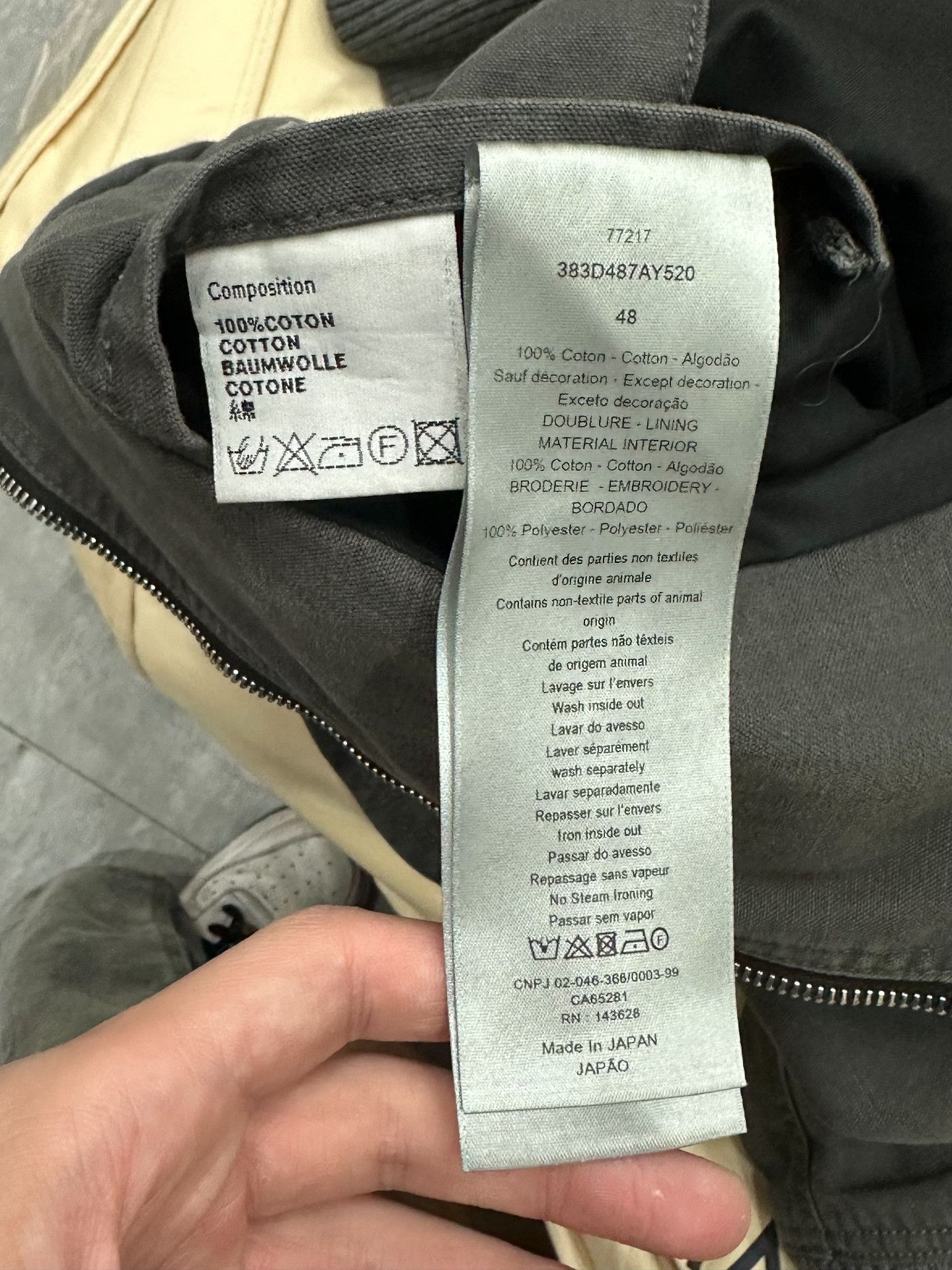 Dior Dior Gray Light Jacket xl Men Size US XL / EU 56 / 4 - 7 Thumbnail