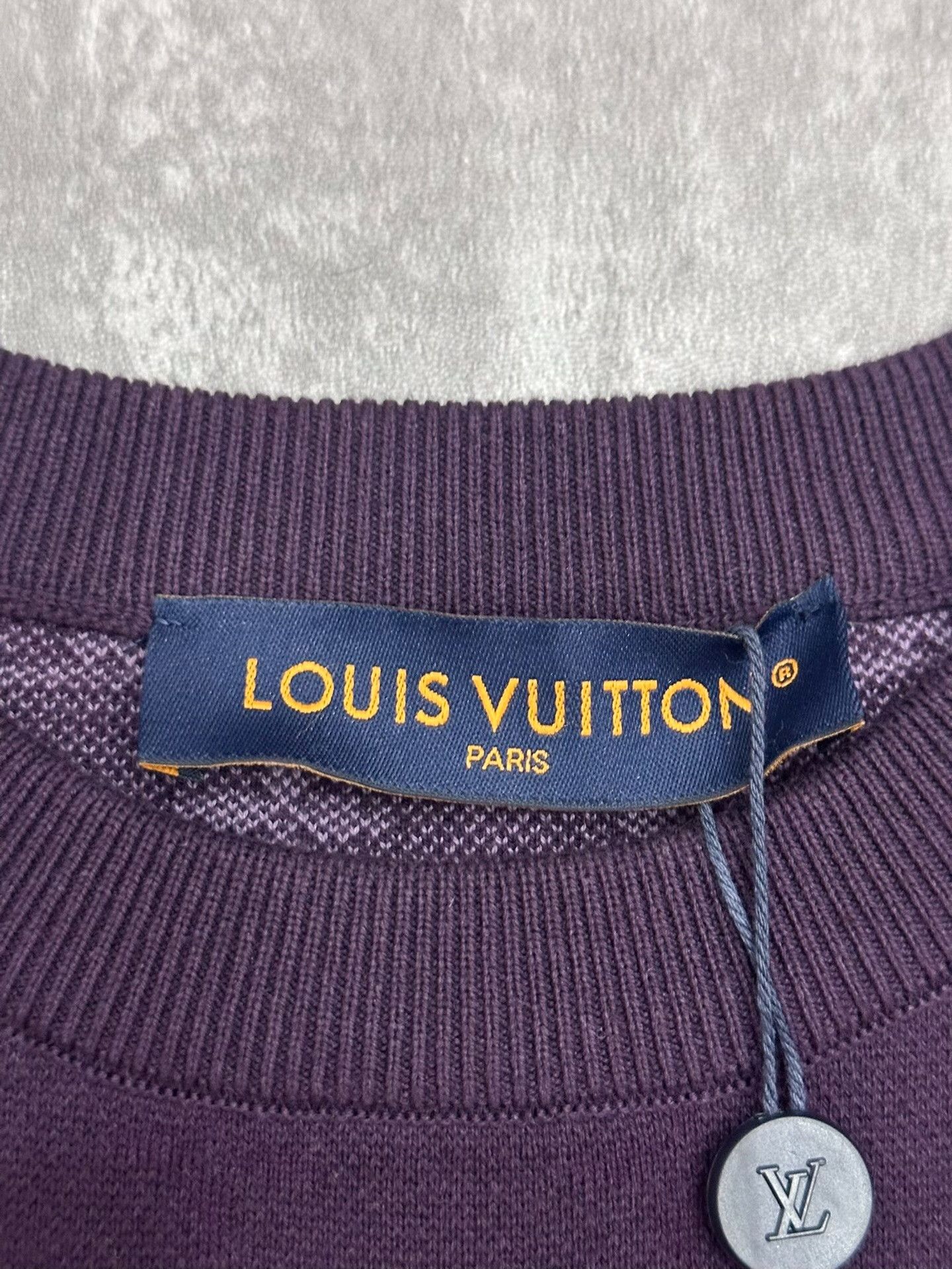Louis Vuitton Louis Vuitton Knit Purple T-Shirt m Men Size US M / EU 48-50 / 2 - 4 Thumbnail