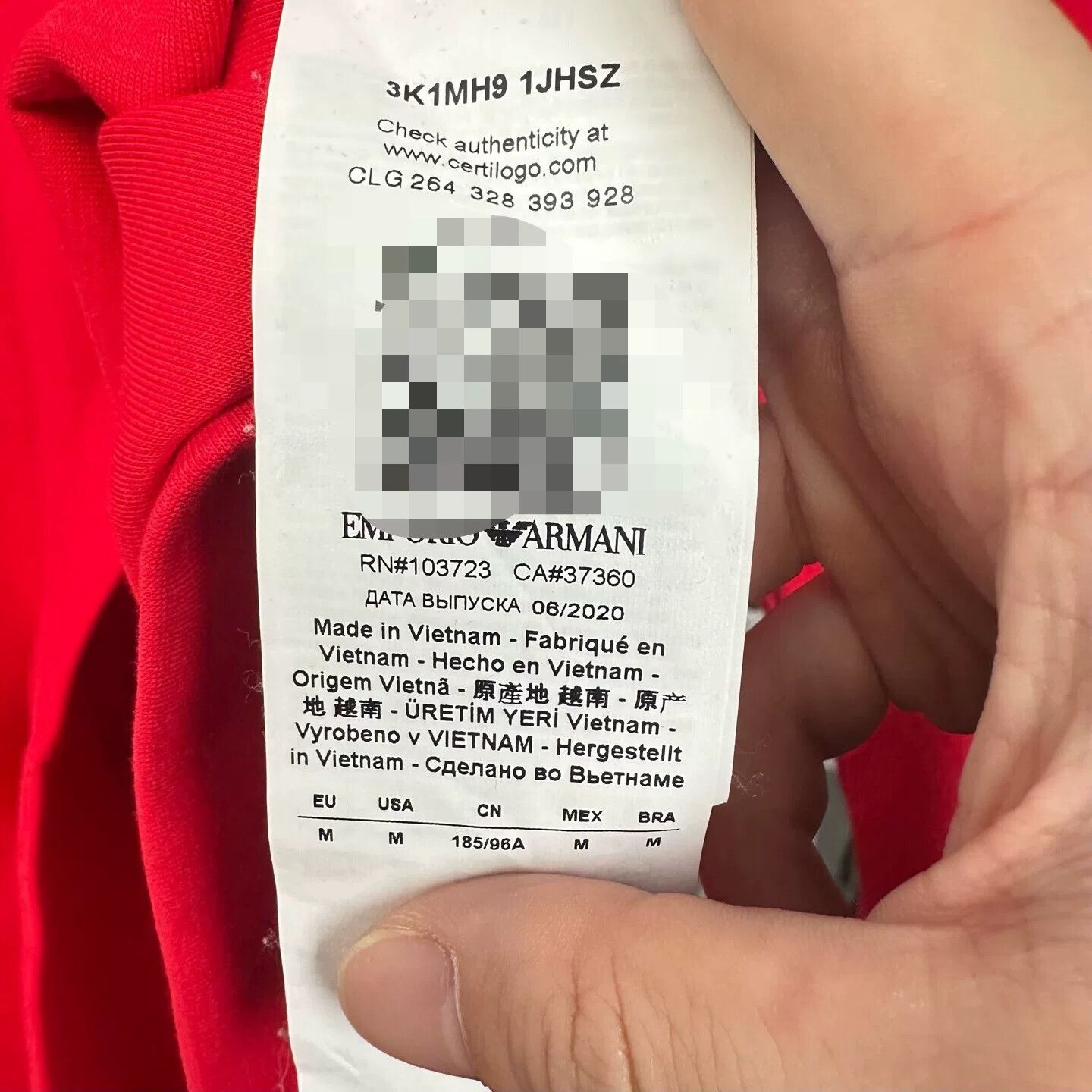 Armani Armani Red Hoodie m Men Size US M / EU 48-50 / 2 - 5 Thumbnail